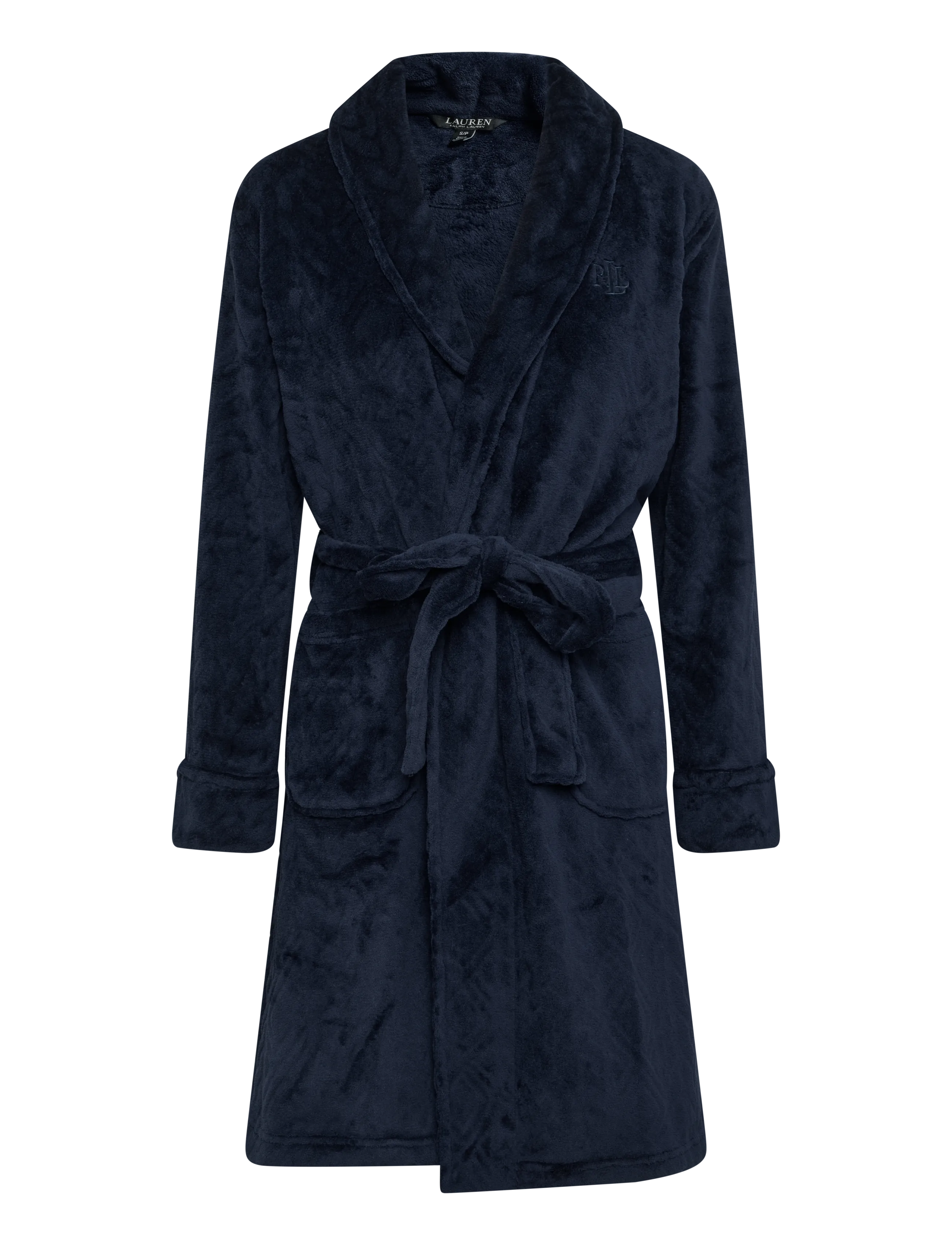 Lauren Ralph Lauren Homewear LRL L/s shawl collar short robe - Nachtwäsche - NAVY / navy