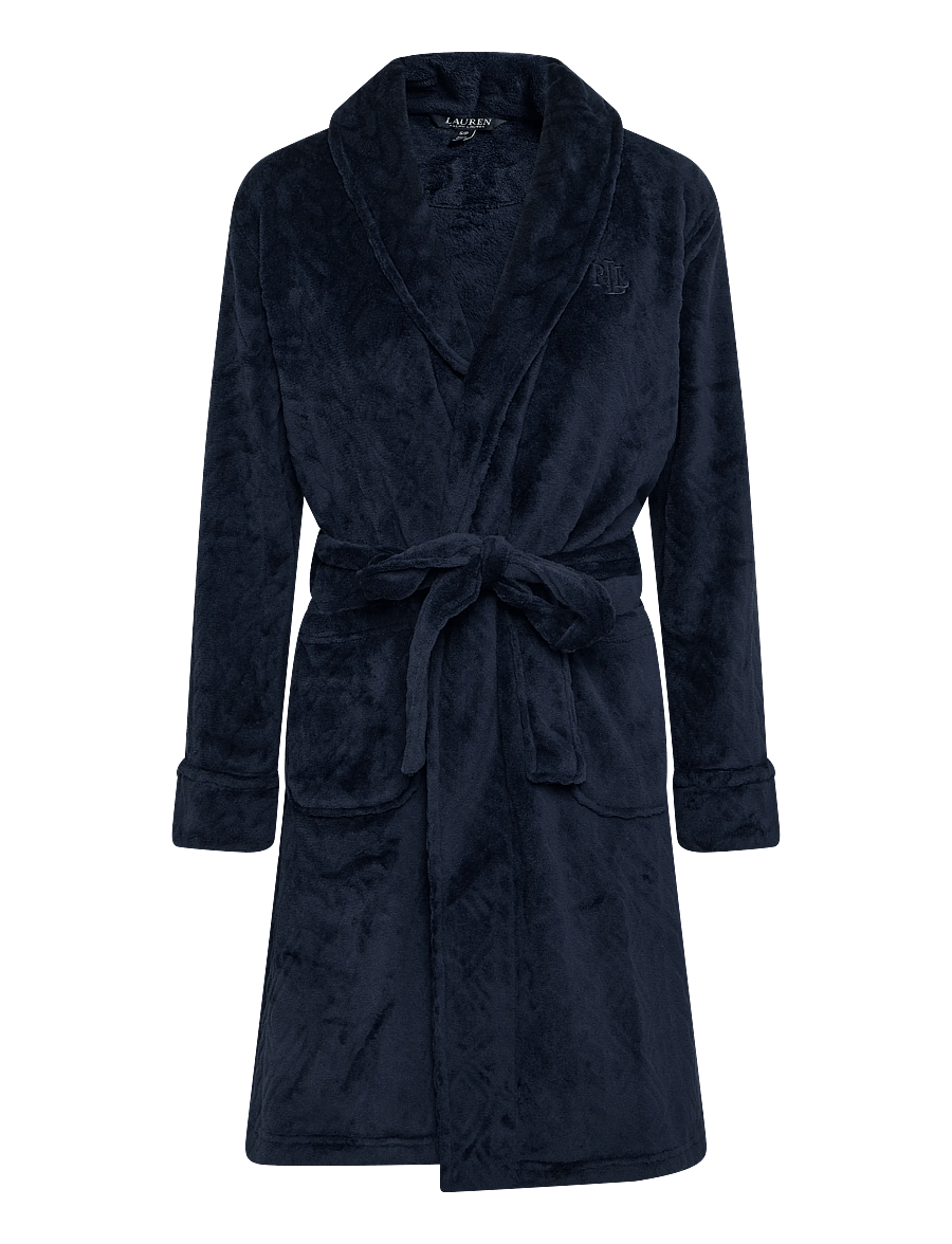 Lauren Ralph Lauren Homewear - LRL L/s shawl collar short robe - bademäntel - navy - 1