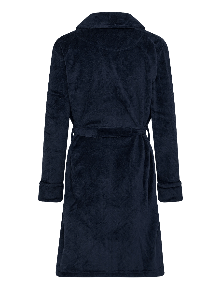 Lauren Ralph Lauren Homewear - LRL L/s shawl collar short robe - bademäntel - navy - 2