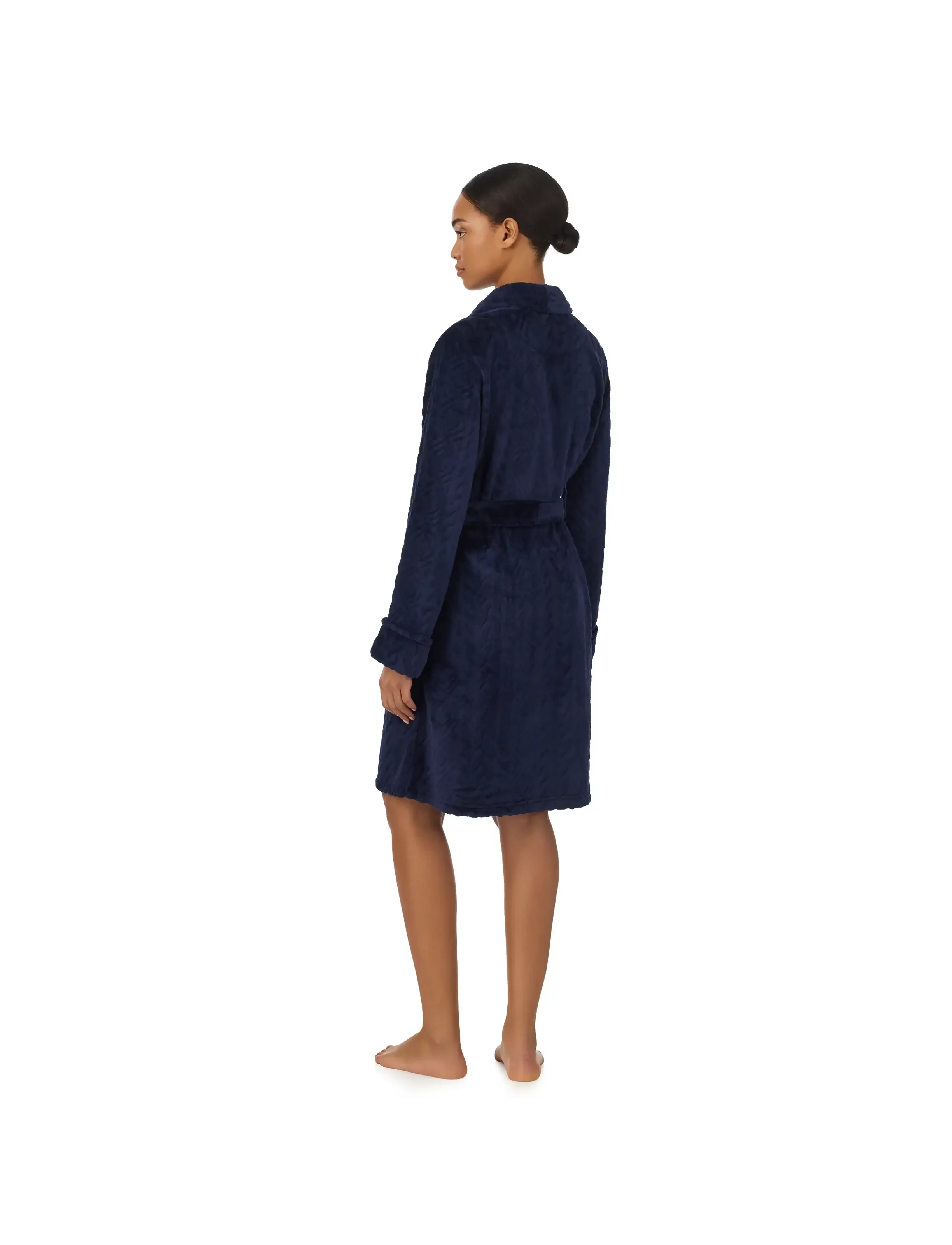 Lauren Ralph Lauren Homewear - LRL L/s shawl collar short robe - bademäntel - navy - 3