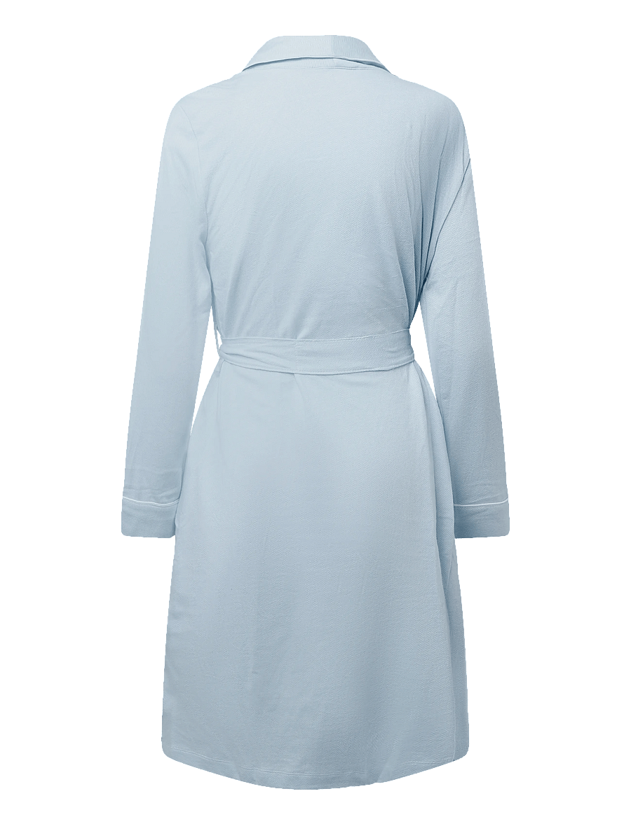 Lauren Ralph Lauren Homewear - LRL L/s short shawl collar robe - bademäntel - blue - 1