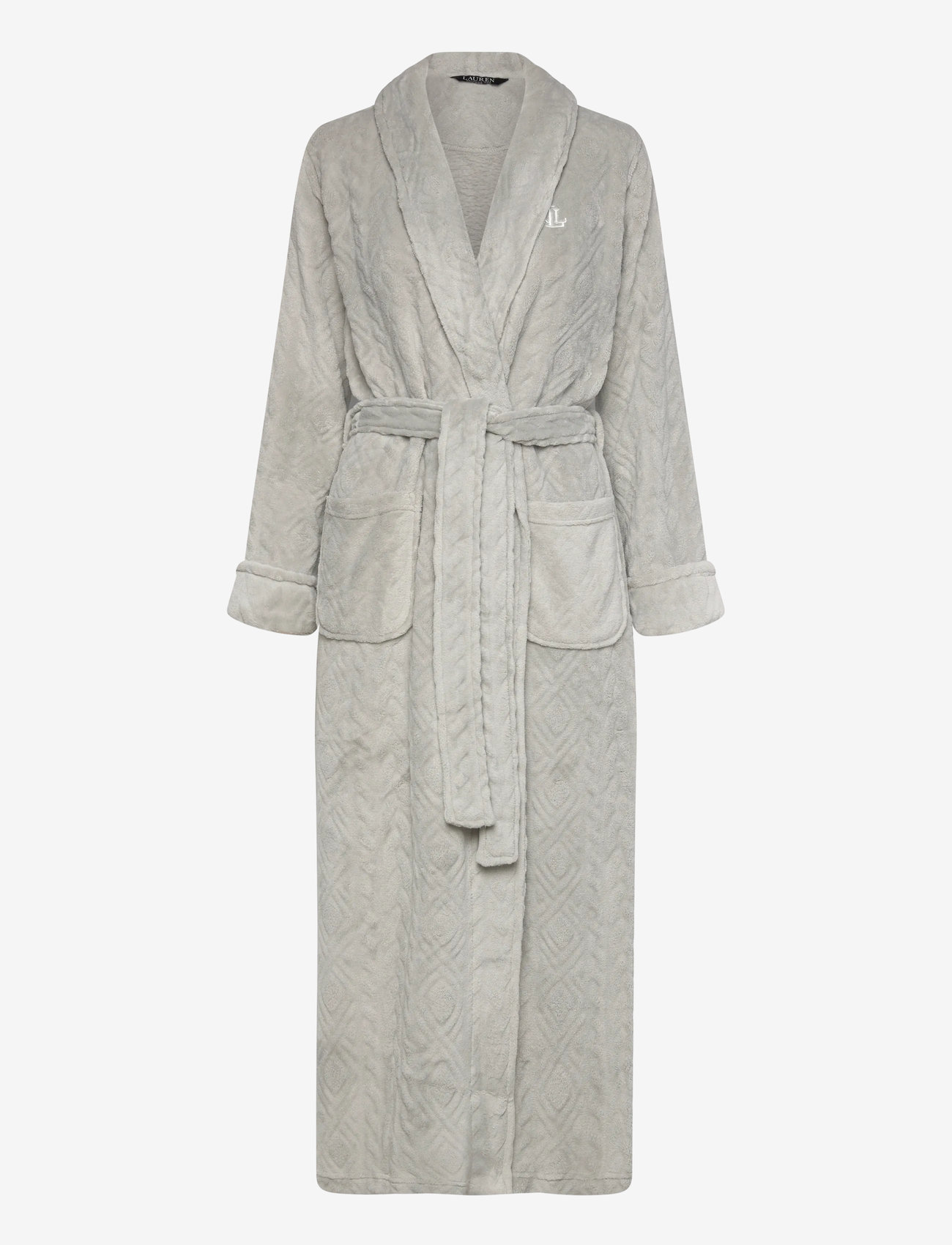 Lauren Ralph Lauren Homewear - LRL L/s shawl collar long robe - grey - 1