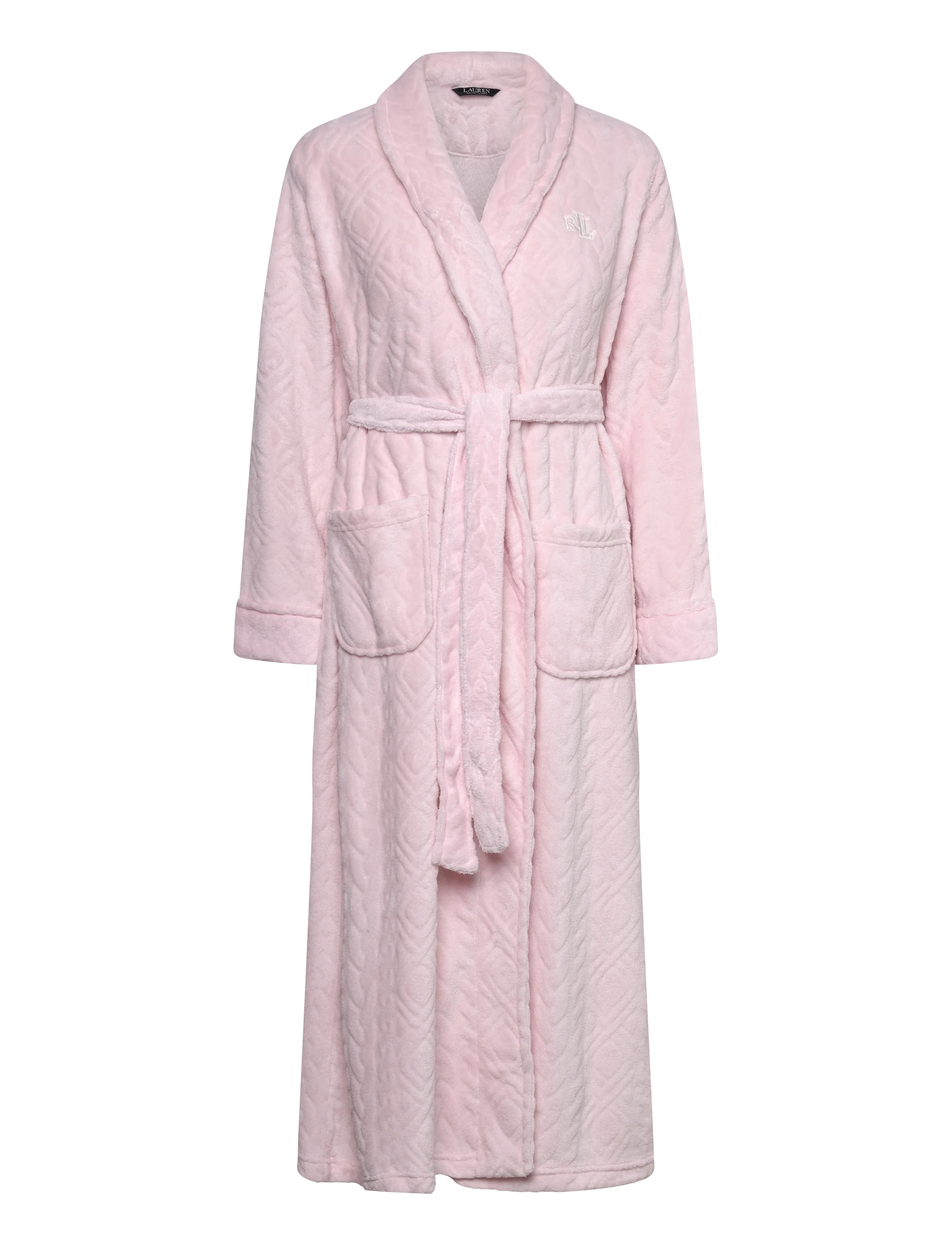 Lauren Ralph Lauren Homewear - LRL L/s shawl collar long robe - pink - 1