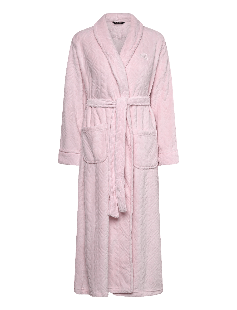 Lauren Ralph Lauren Homewear - LRL L/s shawl collar long robe - pink - 1