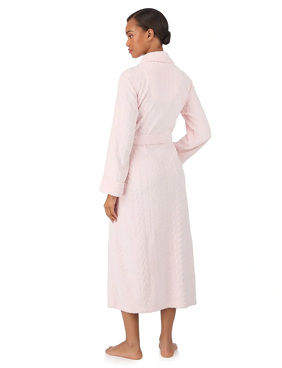 Lauren Ralph Lauren Homewear - LRL L/s shawl collar long robe - pink - 3