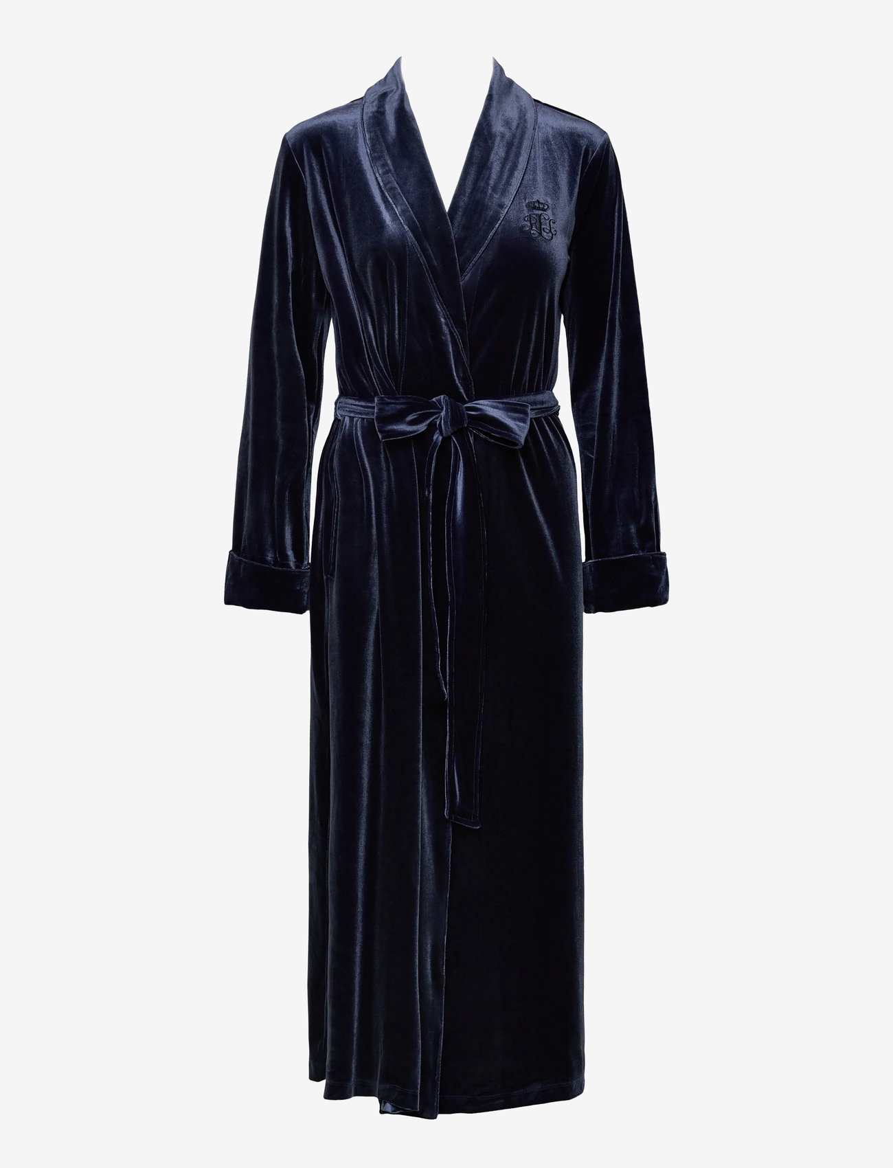 Lauren Ralph Lauren Homewear - LRL L/s shawl collar long robe - blue - 1