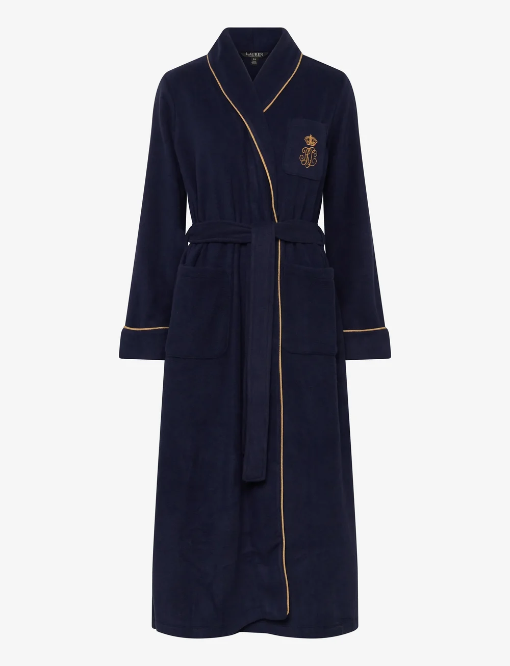 Lauren Ralph Lauren Homewear - LRL L/s shawl collar long robe - sov- & loungeplagg - navy - 1