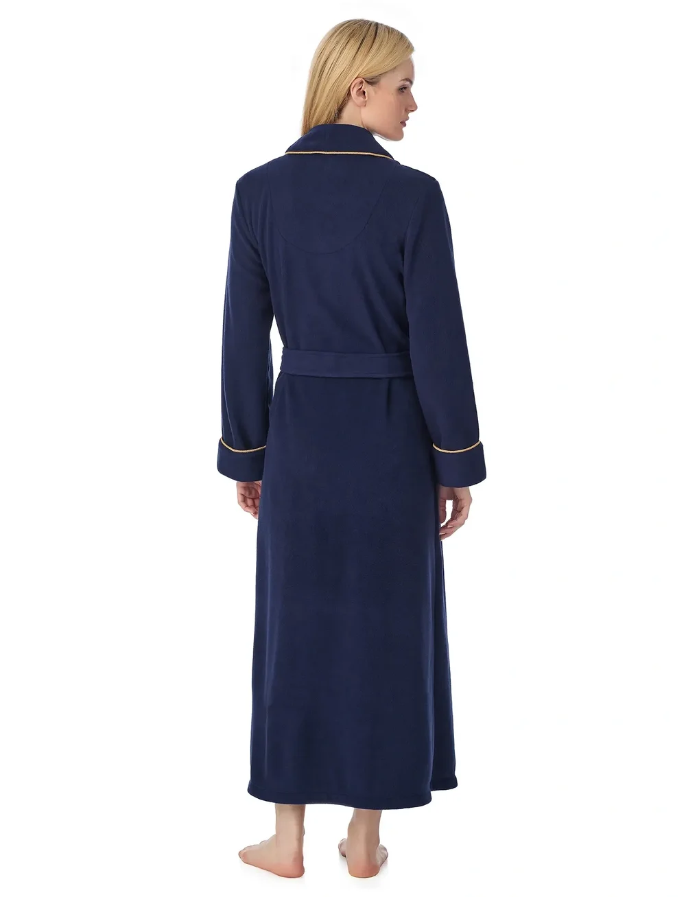 Lauren Ralph Lauren Homewear - LRL L/s shawl collar long robe - sov- & loungeplagg - navy - 3