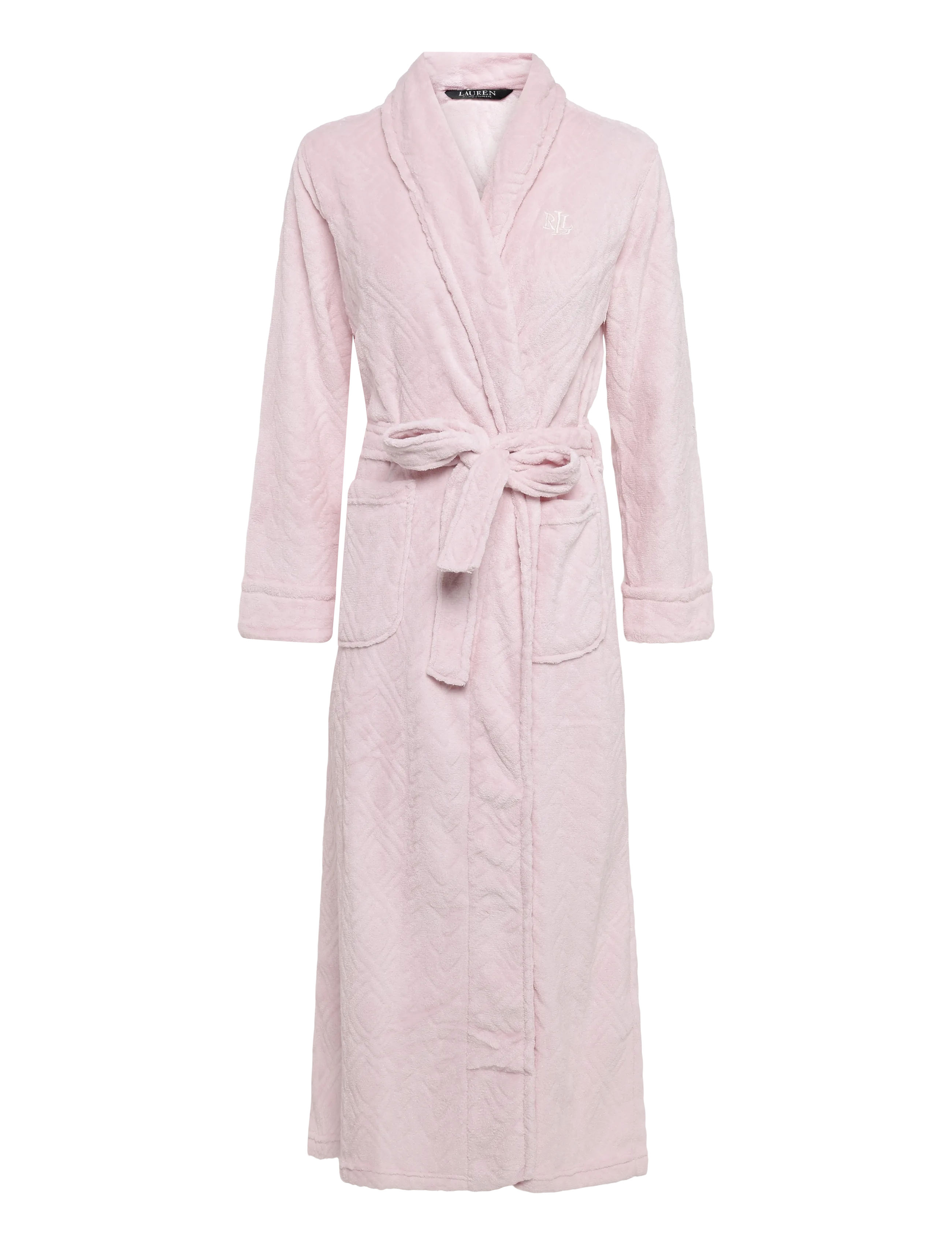 Lauren Ralph Lauren Homewear LRL L/s shawl collar long robe - Lingerie - PINK / pink/rose