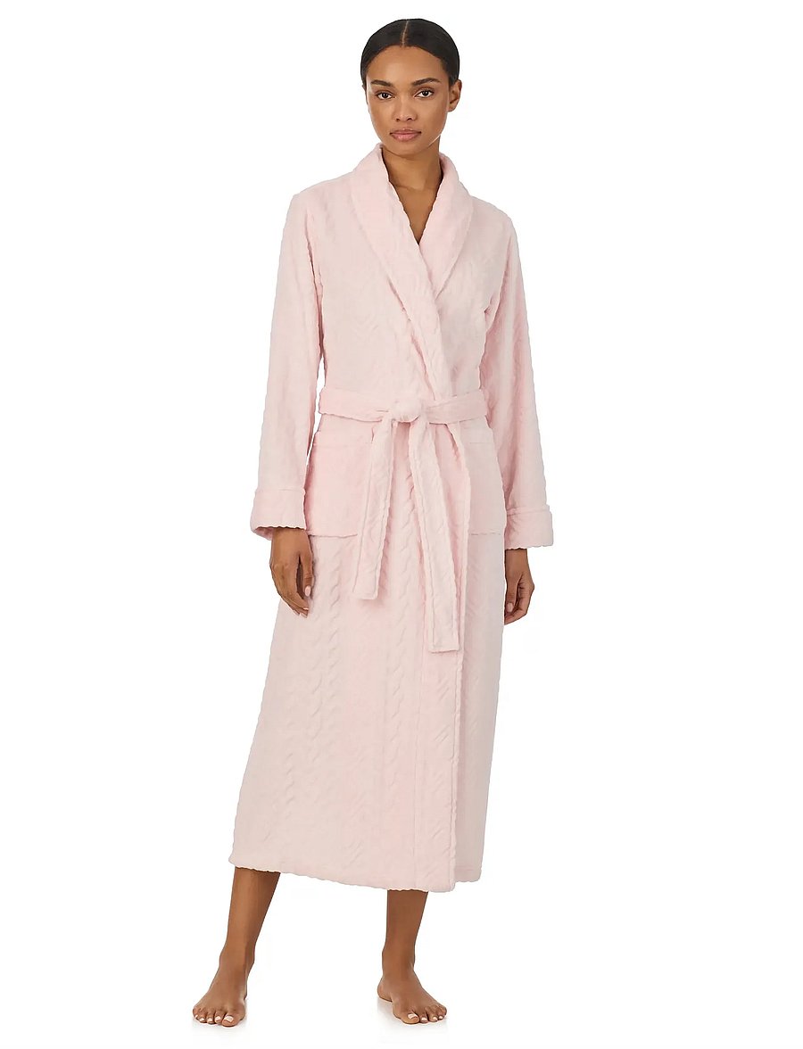 Lauren Ralph Lauren Homewear - LRL L/s shawl collar long robe - hommikumantlid - pink - 0