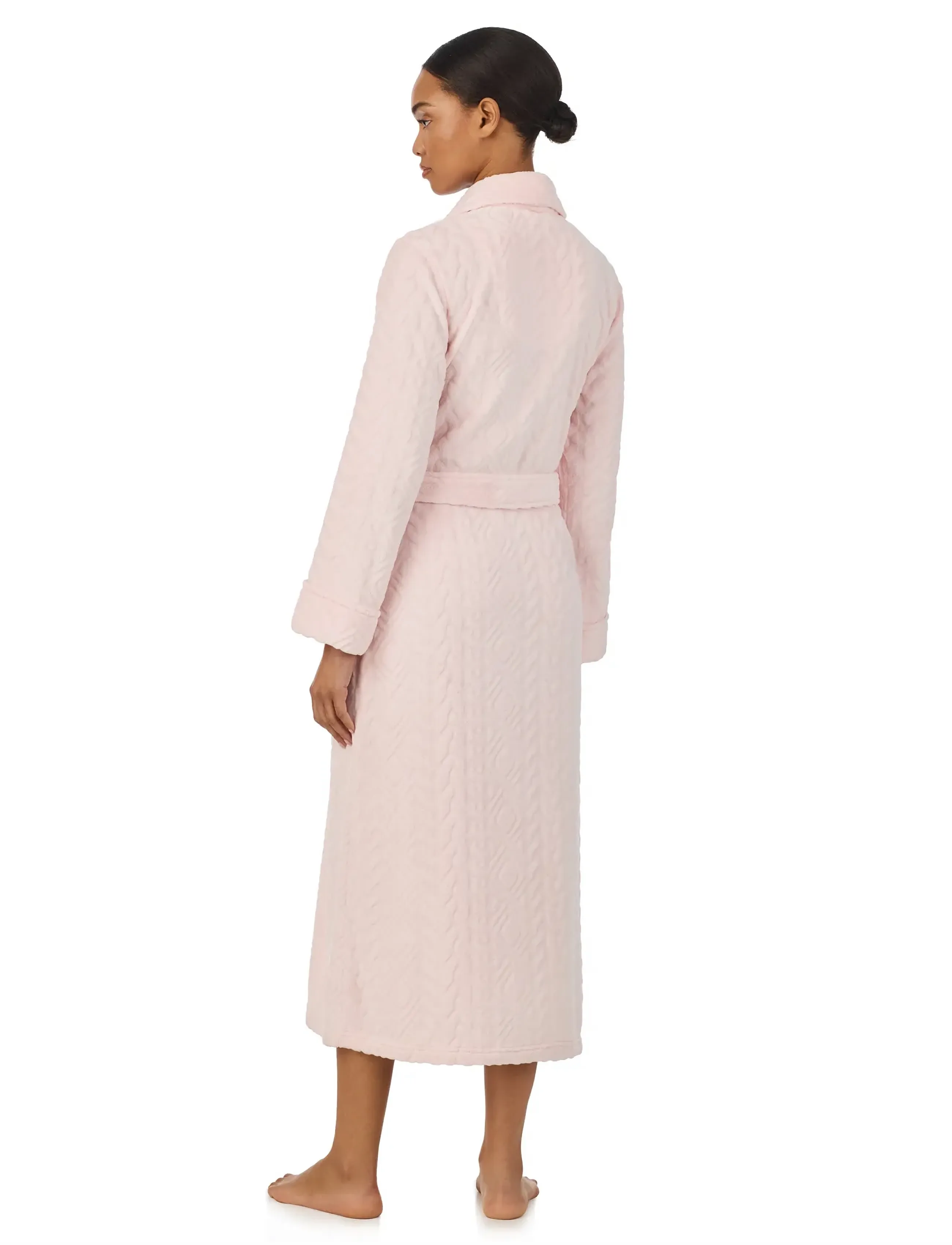 Lauren Ralph Lauren Homewear - LRL L/s shawl collar long robe - pink - 3