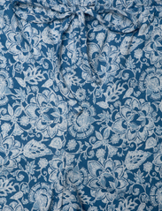 Lauren Ralph Lauren Homewear - LRL SH.SL.NOTCH COLLAR ANKLE PANT PJ SET - födelsedagspresenter - dark blue print - 5