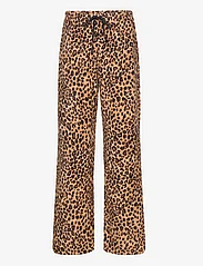 Lauren Ralph Lauren Homewear - LRL L/S KNIT TOP LONG FLEECE PANT PJ FOL - gimtadienio dovanos - leopard - 2
