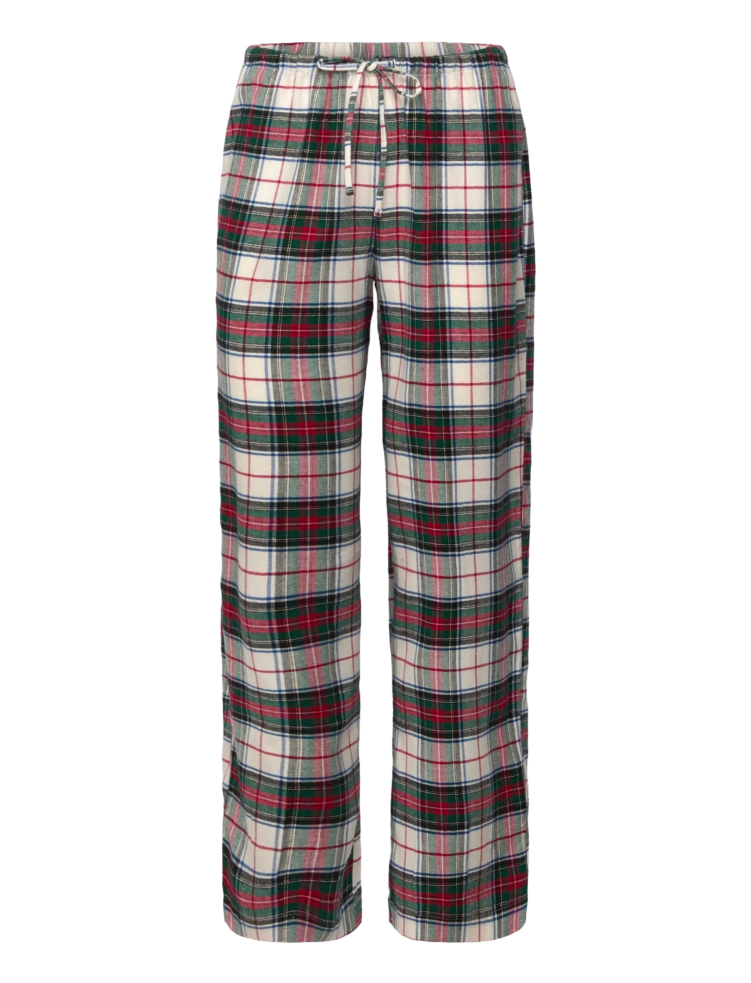 Lauren Ralph Lauren Homewear - LRL L/s knit top long pant pj set - pyjamas - cream plaid - 3