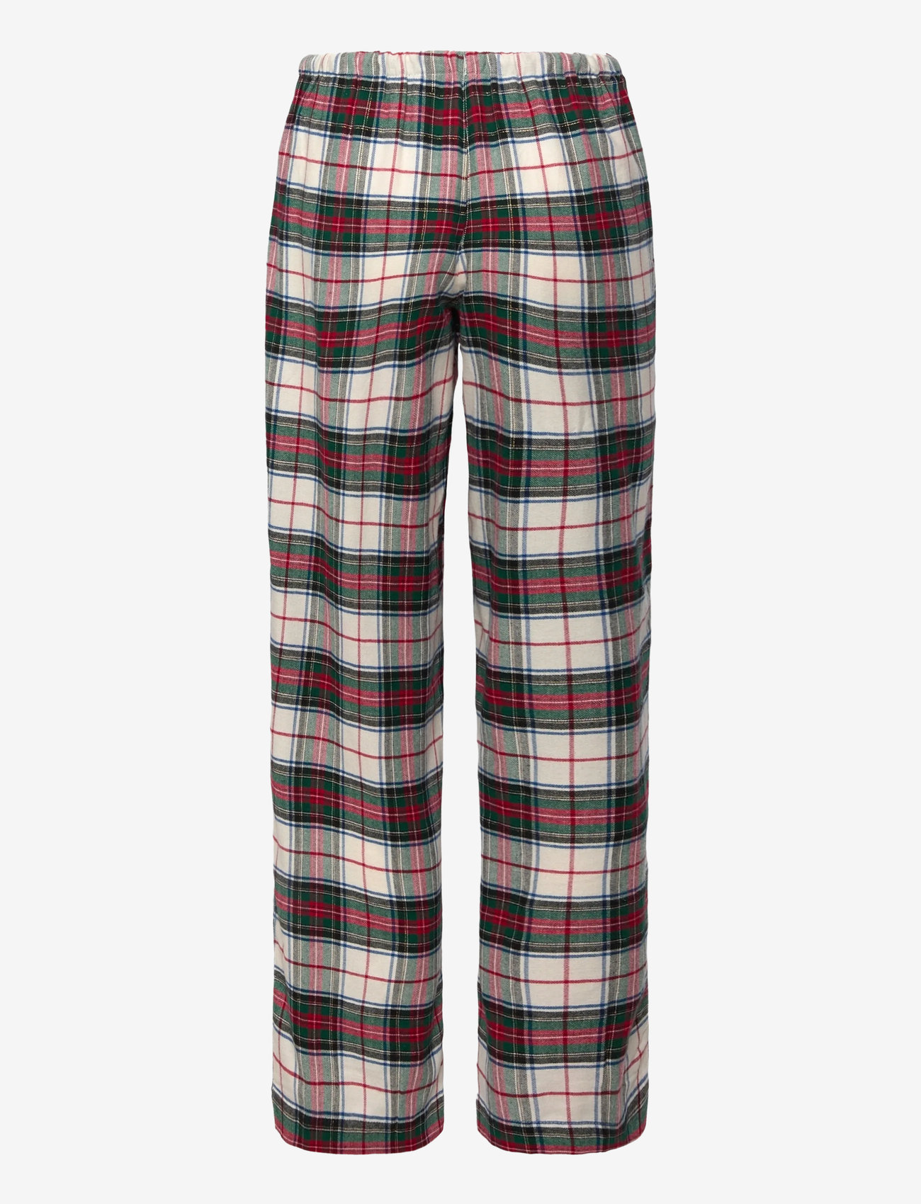 Lauren Ralph Lauren Homewear - LRL L/s knit top long pant pj set - weihnachts-pyjamas - cream plaid - 4