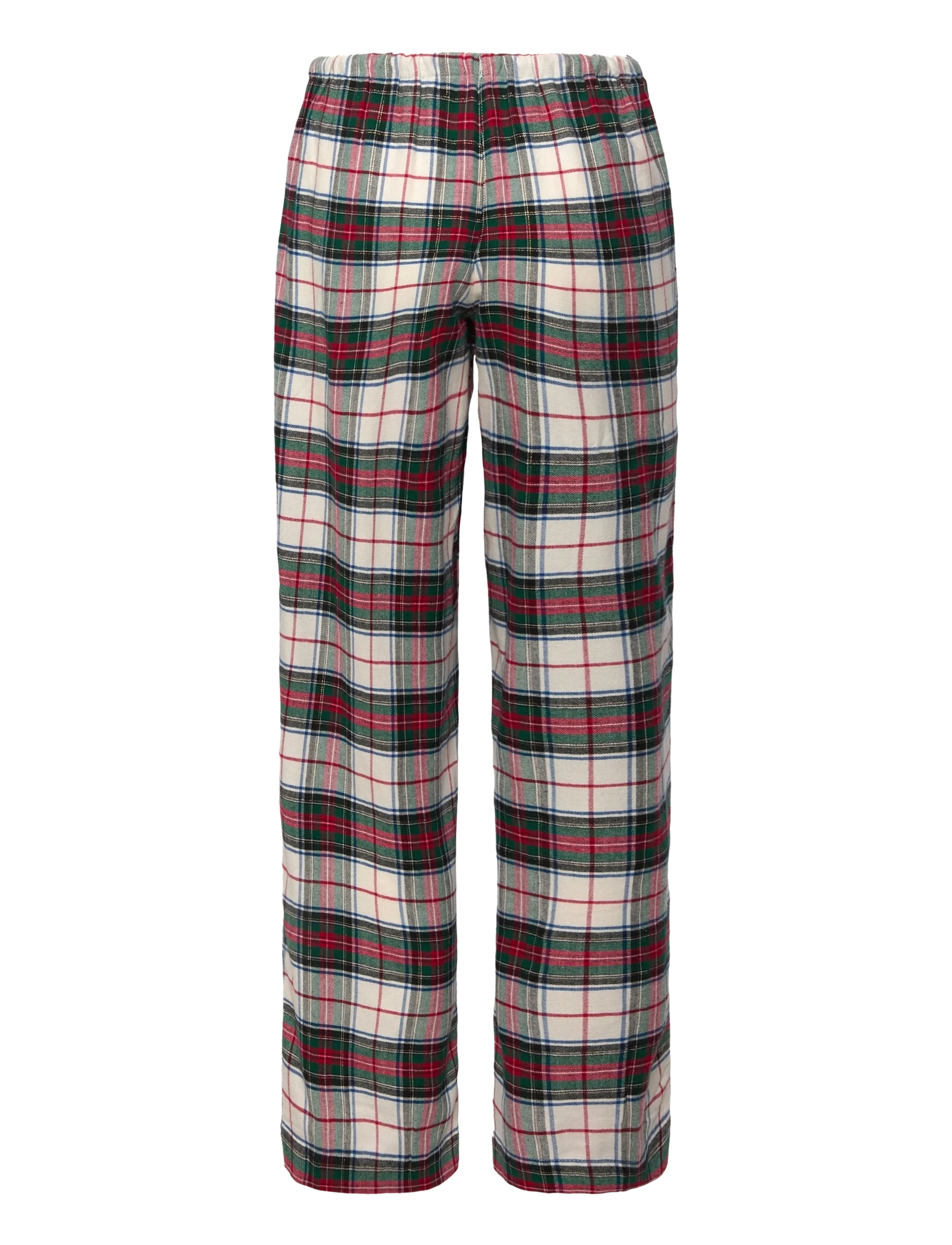 Lauren Ralph Lauren Homewear - LRL L/s knit top long pant pj set - pyjamas - cream plaid - 4