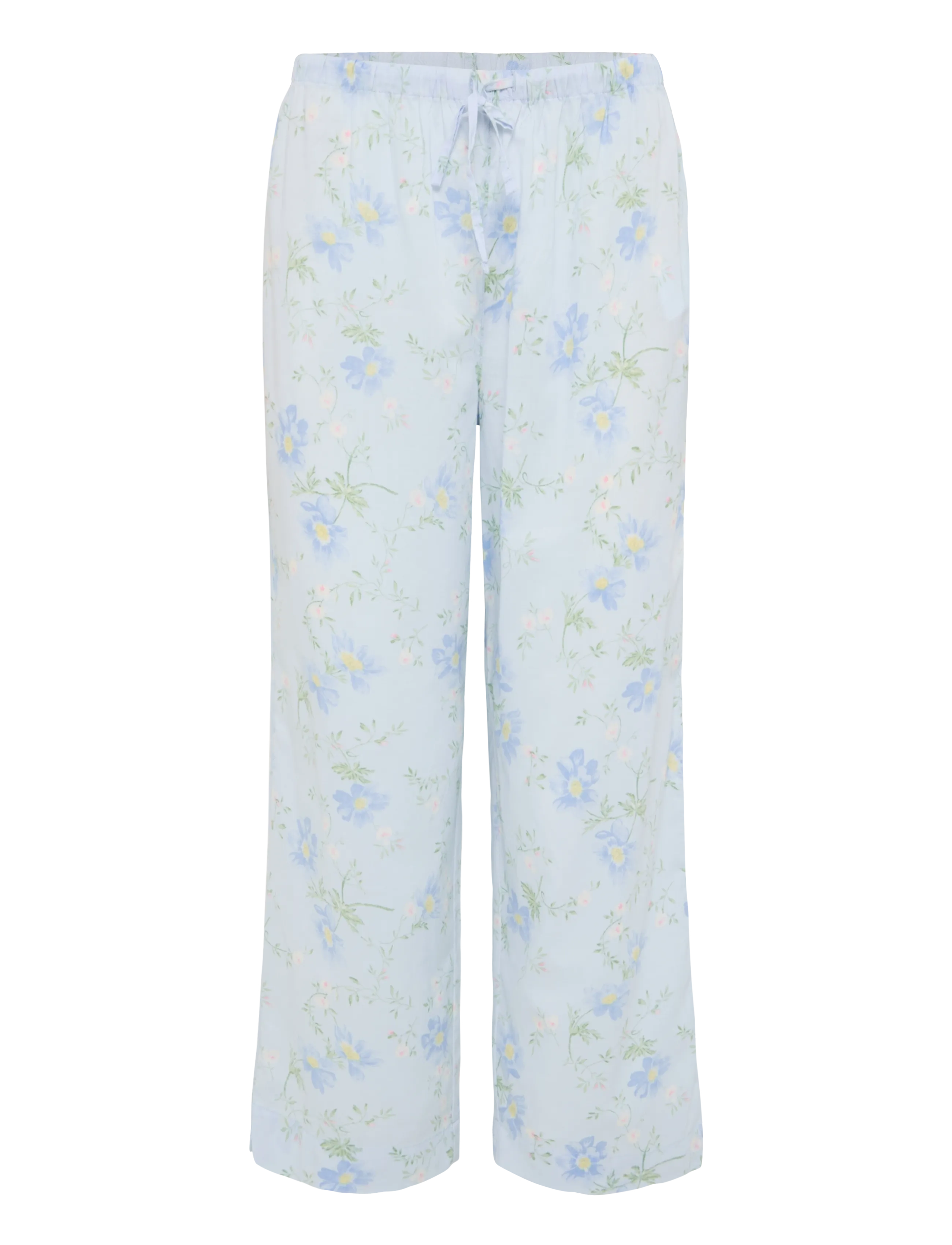 Lauren Ralph Lauren Homewear - LRL S/s notch collar cropped pant p - pyjamas - blue floral - 5