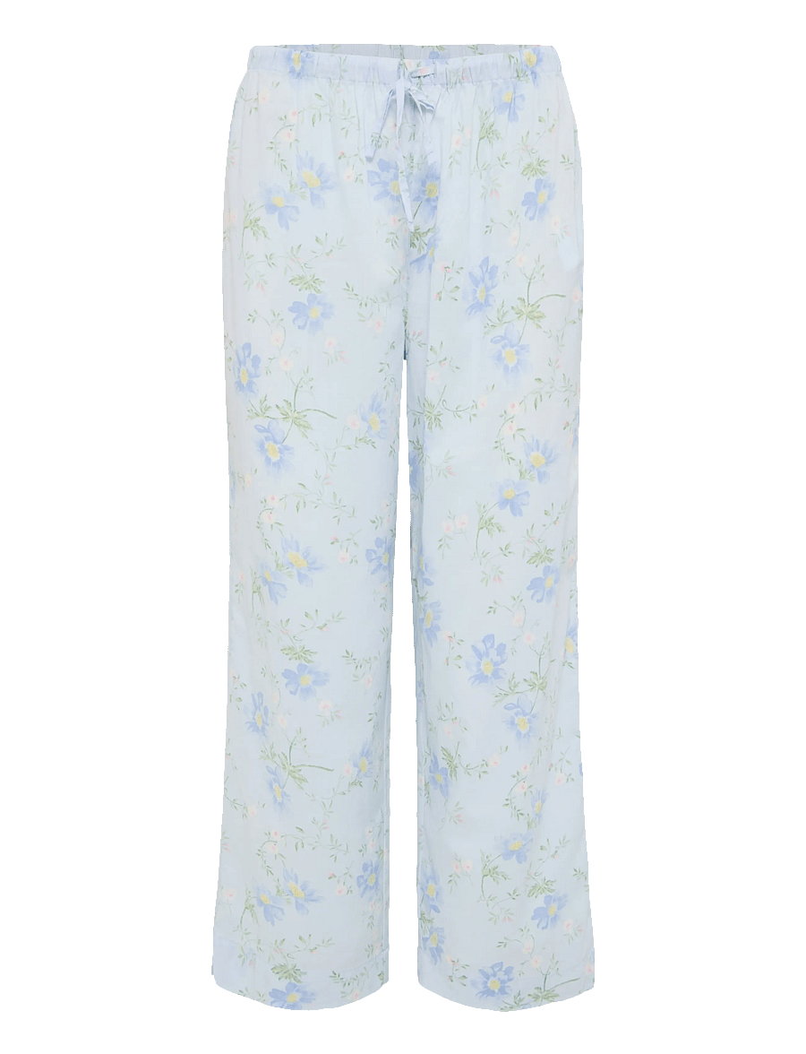 Lauren Ralph Lauren Homewear - LRL S/s notch collar cropped pant p - pyjamas - blue floral - 5