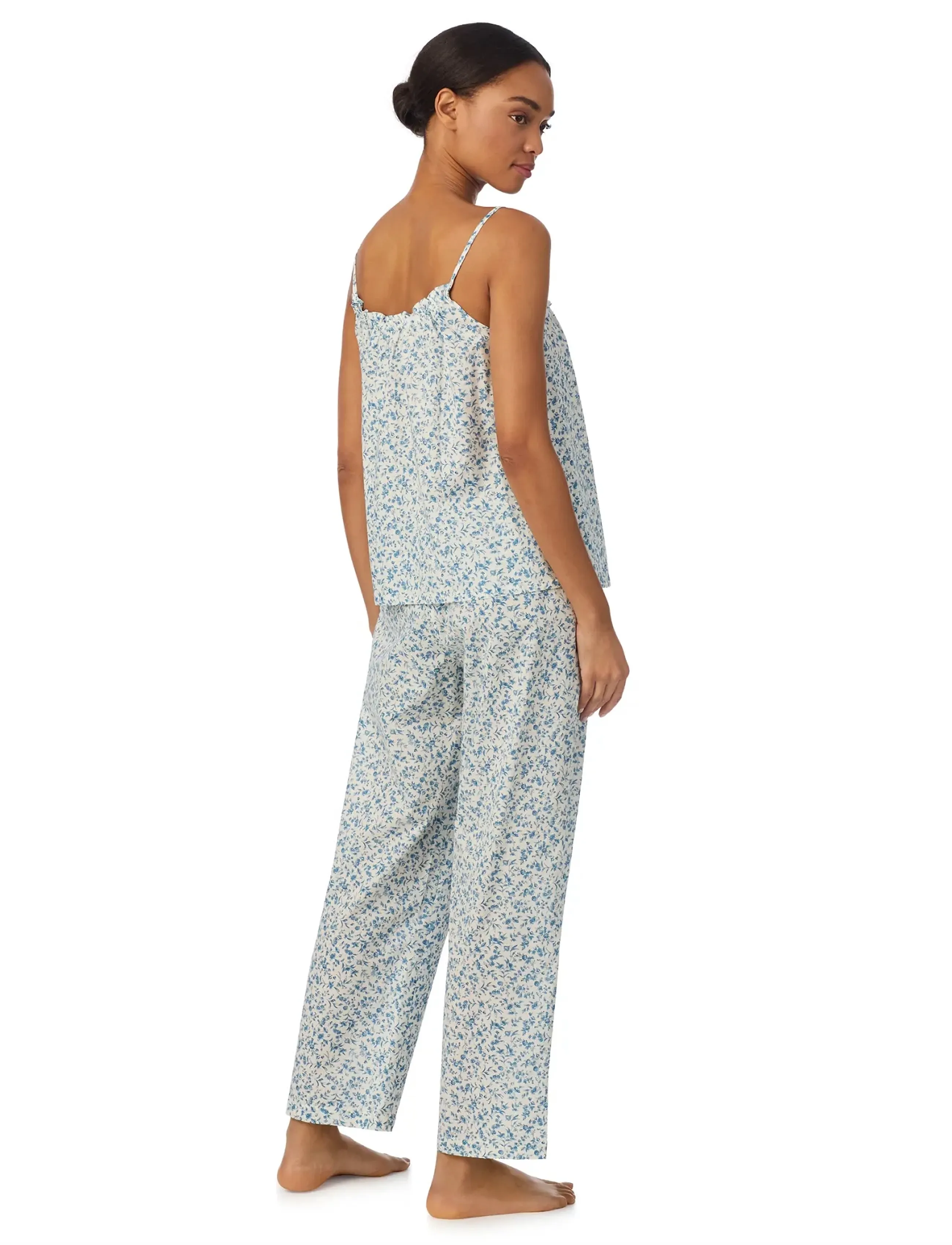 Lauren Ralph Lauren Homewear - LRL Sl.less tunnel nk ankle pant pj - pižamos - ivory blue - 3