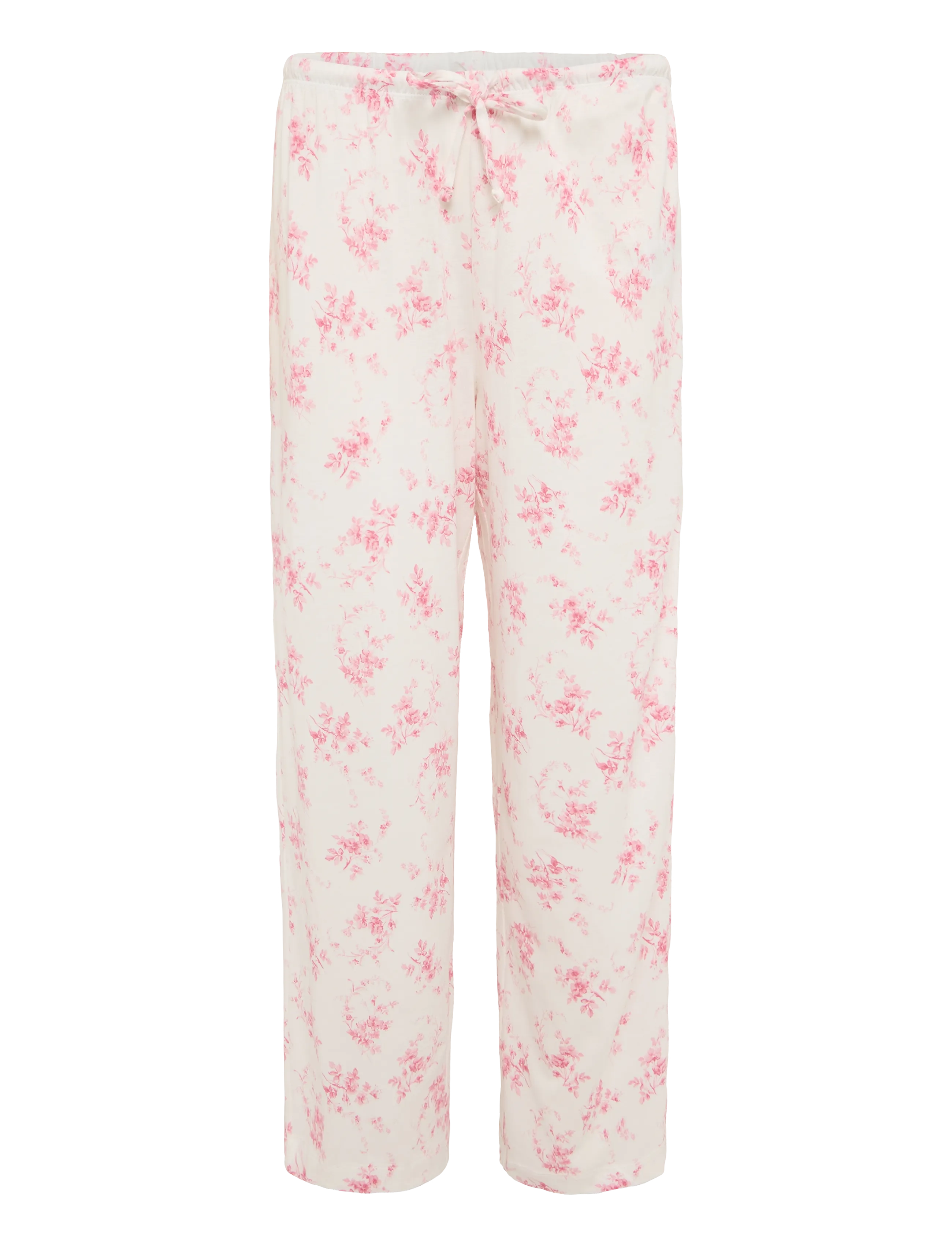 Lauren Ralph Lauren Homewear - LRL S/s notch collar ankle pant pj - pyjamas - ivory floral - 5