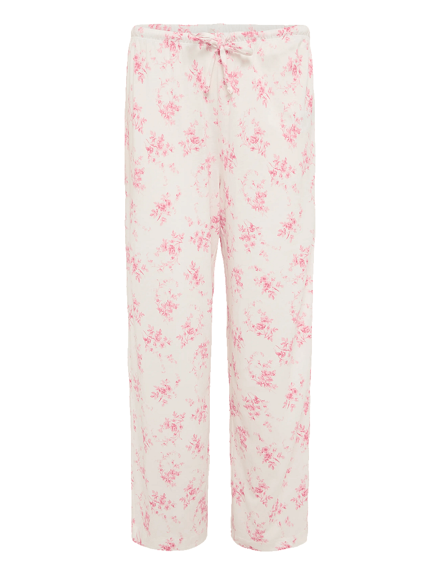 Lauren Ralph Lauren Homewear - LRL S/s notch collar ankle pant pj - pyjamas - ivory floral - 5