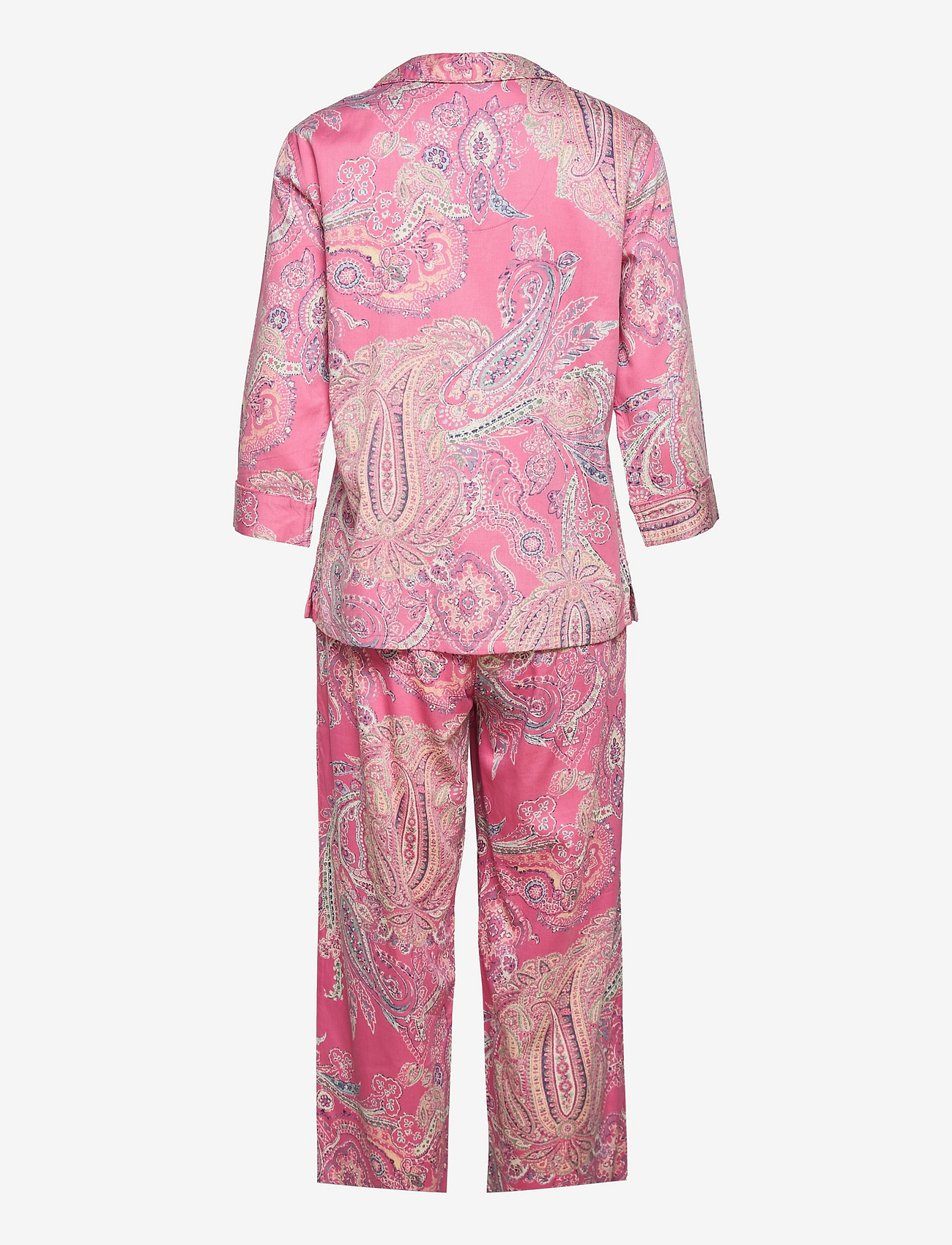 Lauren Ralph Lauren Homewear - LRL NOTCH COLLAR LONG PANT PJ SET 3/4 - multi paisley - 1
