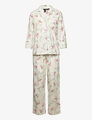 Lauren Ralph Lauren Homewear - LRL NOTCH COLLAR LONG PANT PJ SET - ivory floral - 1