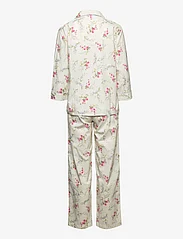 Lauren Ralph Lauren Homewear - LRL NOTCH COLLAR LONG PANT PJ SET - ivory floral - 2