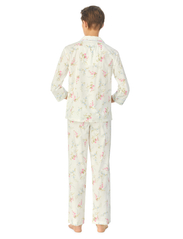 Lauren Ralph Lauren Homewear - LRL NOTCH COLLAR LONG PANT PJ SET - ivory floral - 5