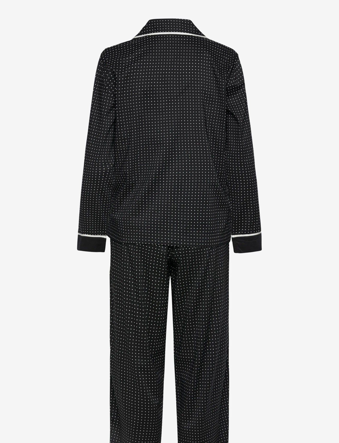 Lauren Ralph Lauren Homewear - LRL L/s Notch collar long pant pj s - Öö- ja puhkerõivad - black dot - 2