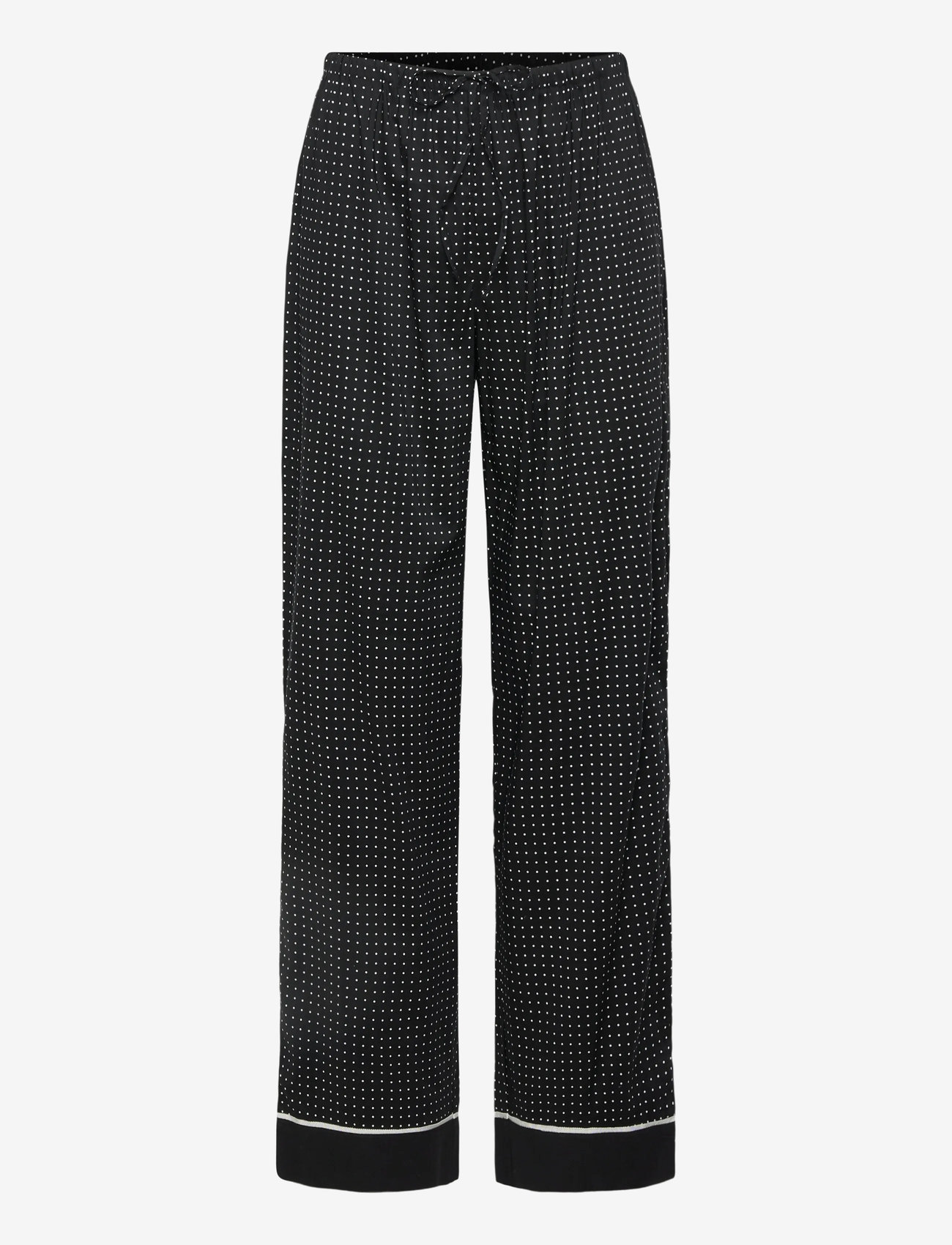 Lauren Ralph Lauren Homewear - LRL L/s Notch collar long pant pj s - Öö- ja puhkerõivad - black dot - 3