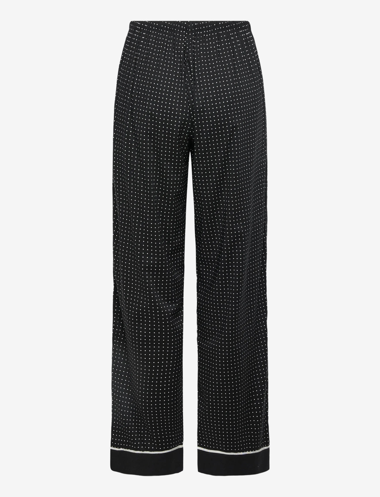 Lauren Ralph Lauren Homewear - LRL L/s Notch collar long pant pj s - Öö- ja puhkerõivad - black dot - 4