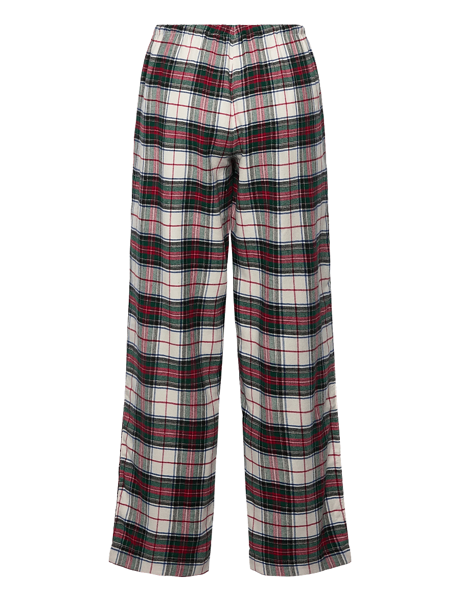 Lauren Ralph Lauren Homewear - LRL L/s Notch collar long pant pj s - pyjamas - cream plaid - 4
