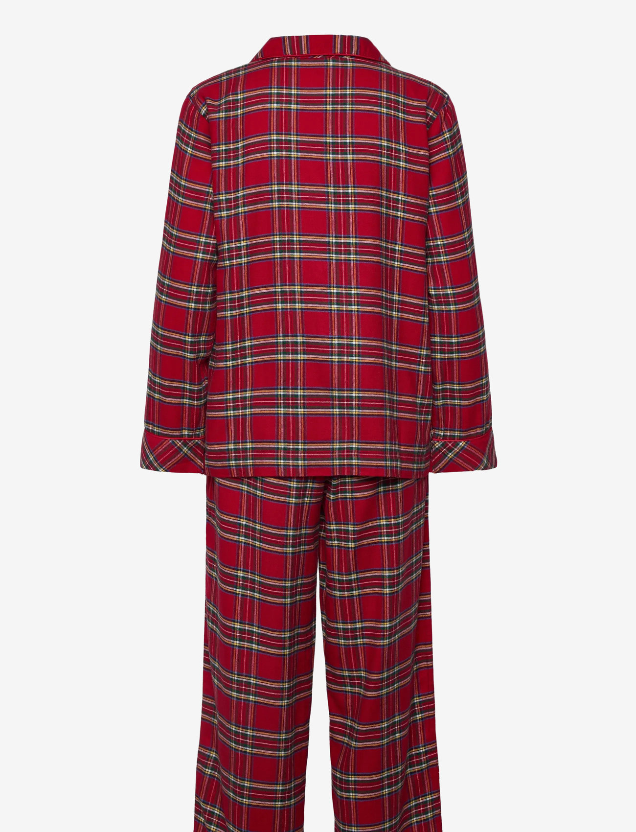 Lauren Ralph Lauren Homewear - LRL L/s Notch collar long pant pj s - ziemassvētku pidžamas - red plaid - 2