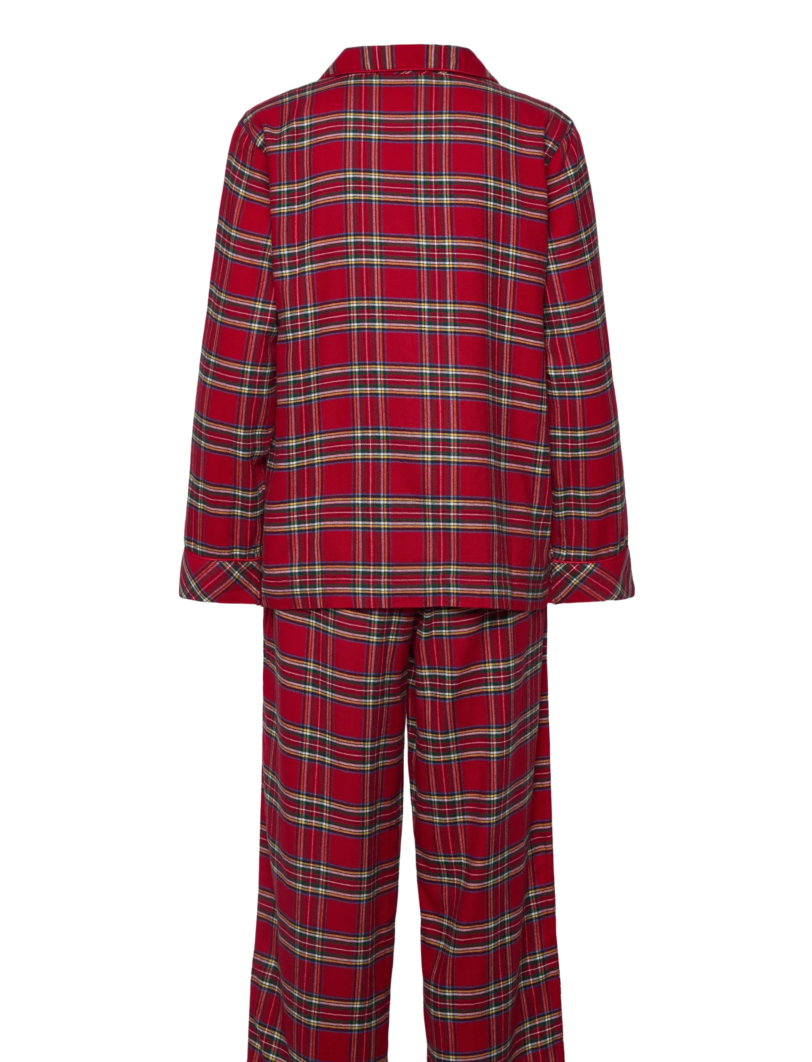 Lauren Ralph Lauren Homewear - LRL L/s Notch collar long pant pj s - pyjamas - red plaid - 2