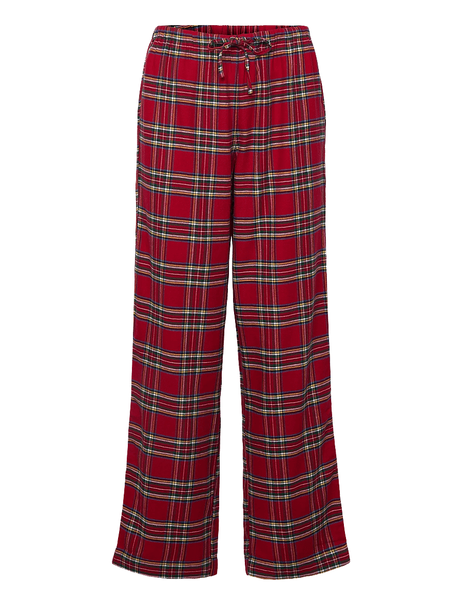 Lauren Ralph Lauren Homewear - LRL L/s Notch collar long pant pj s - pyjamas - red plaid - 3