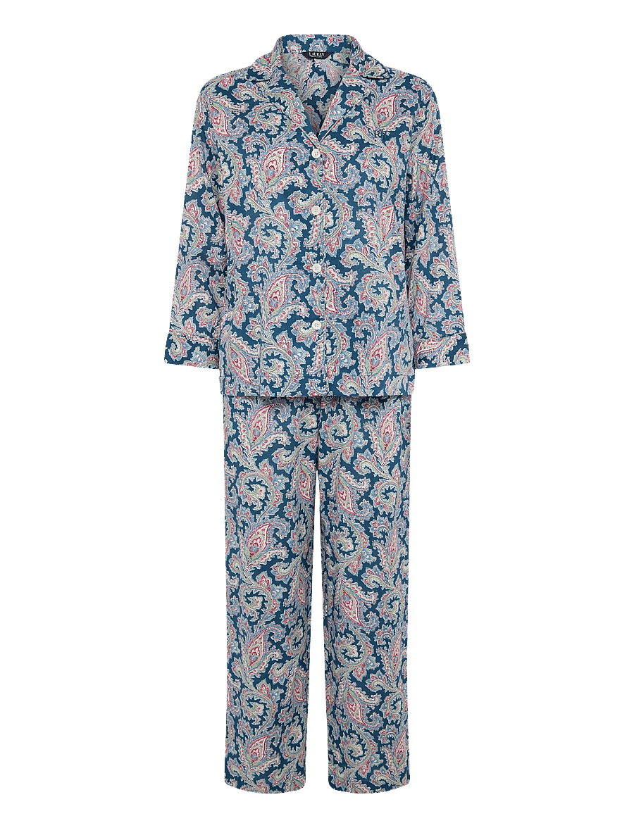 Lauren Ralph Lauren Homewear - LRL 3/4 sl. notch collar ankle pant - pyjamas - multi paisley - 1