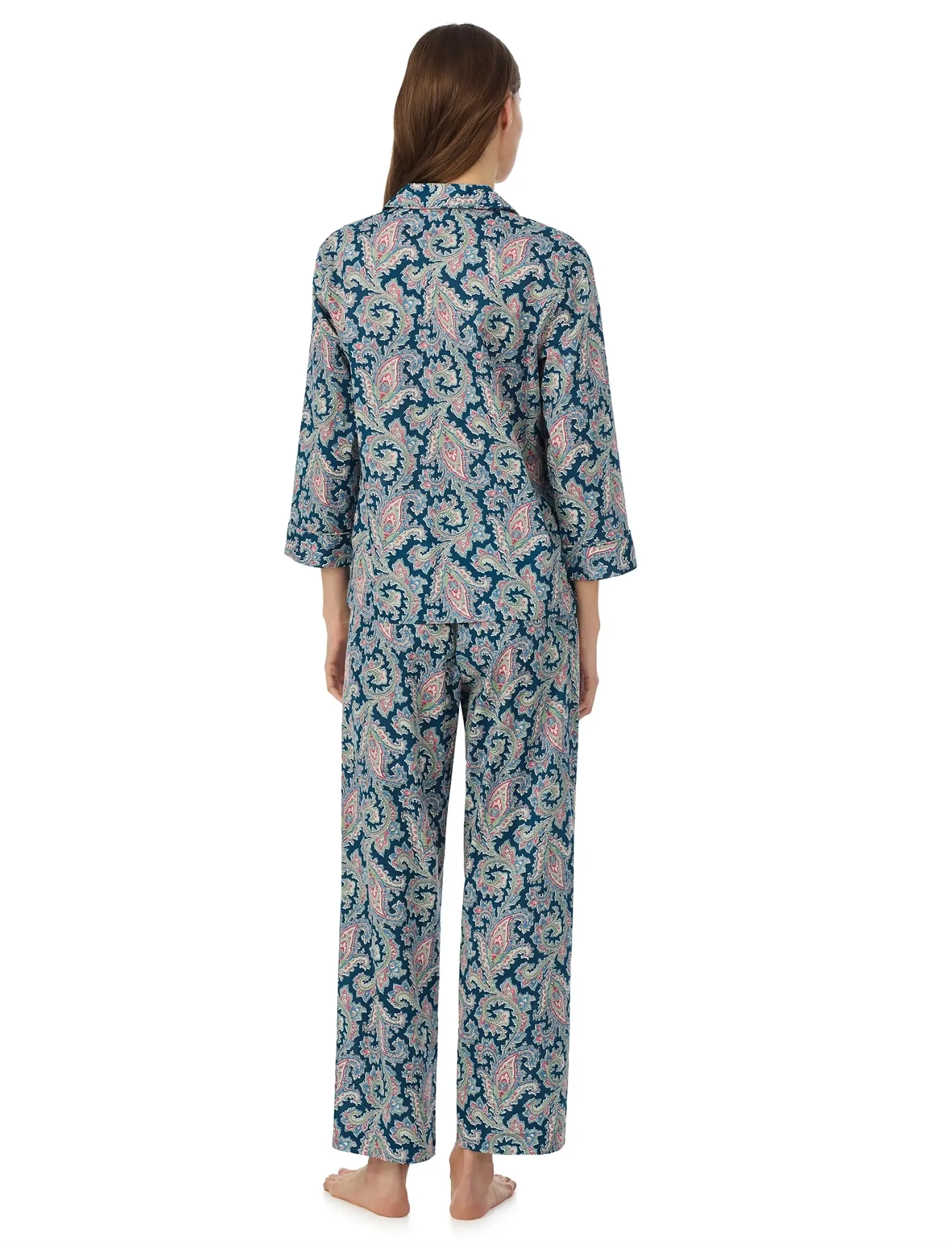 Lauren Ralph Lauren Homewear - LRL 3/4 sl. notch collar ankle pant - pyjamas - multi paisley - 3