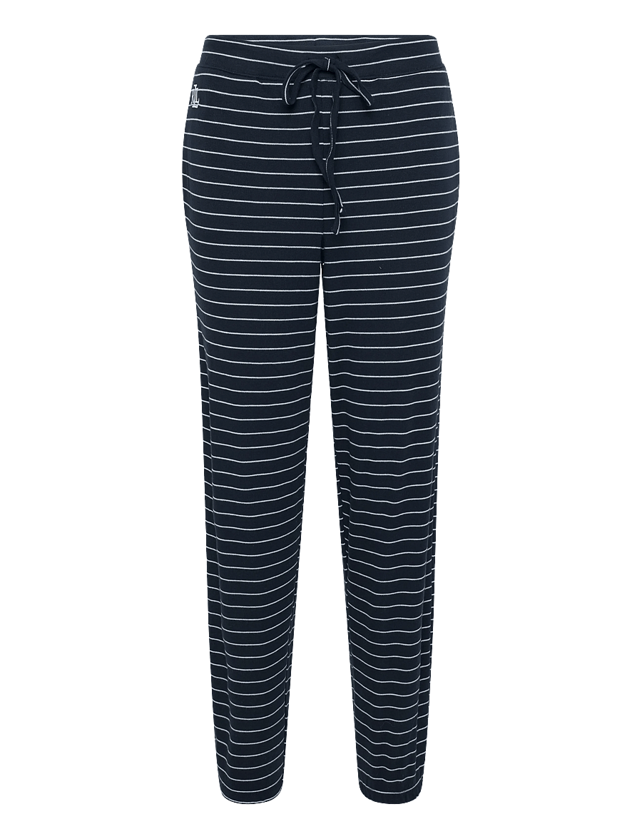 Lauren Ralph Lauren Homewear - LRL L/s crew nk jogger pj set - pullover - navy stripe - 2