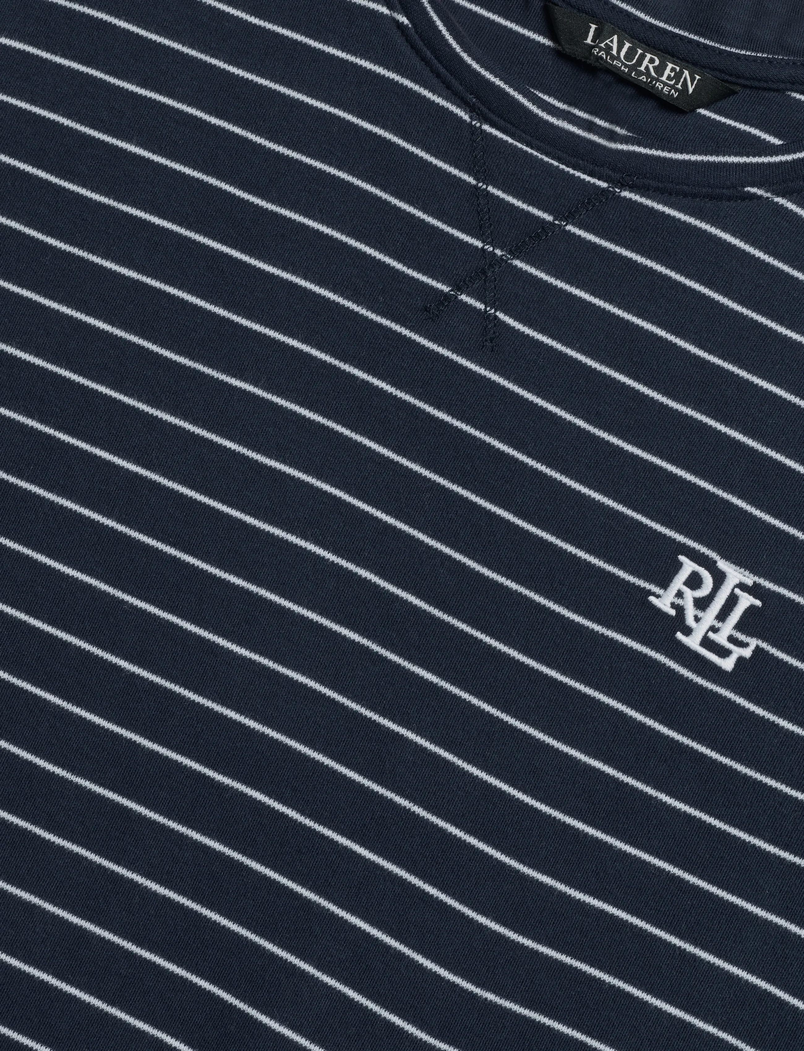Lauren Ralph Lauren Homewear - LRL L/s crew nk jogger pj set - pullover - navy stripe - 4