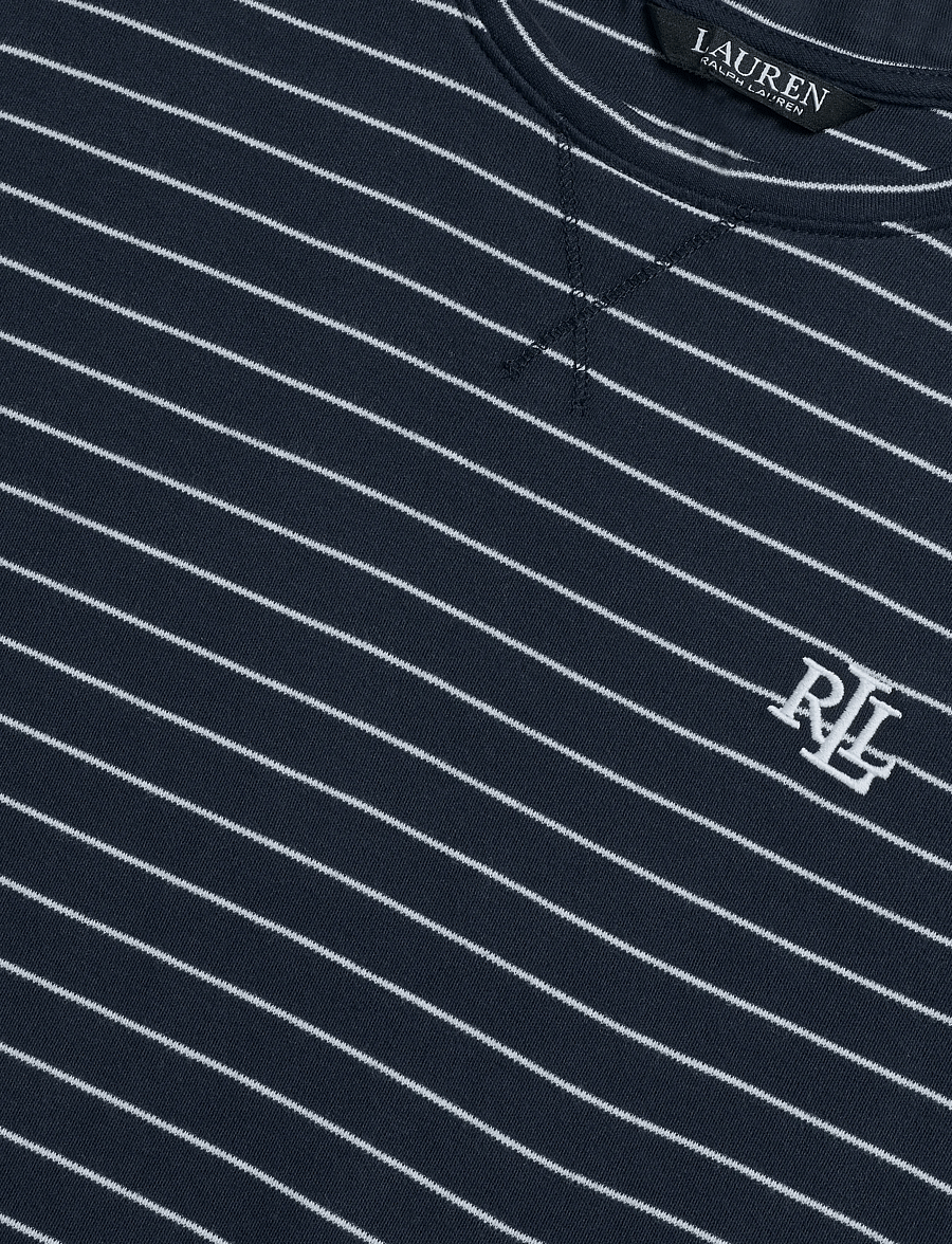 Lauren Ralph Lauren Homewear - LRL L/s crew nk jogger pj set - pullover - navy stripe - 4