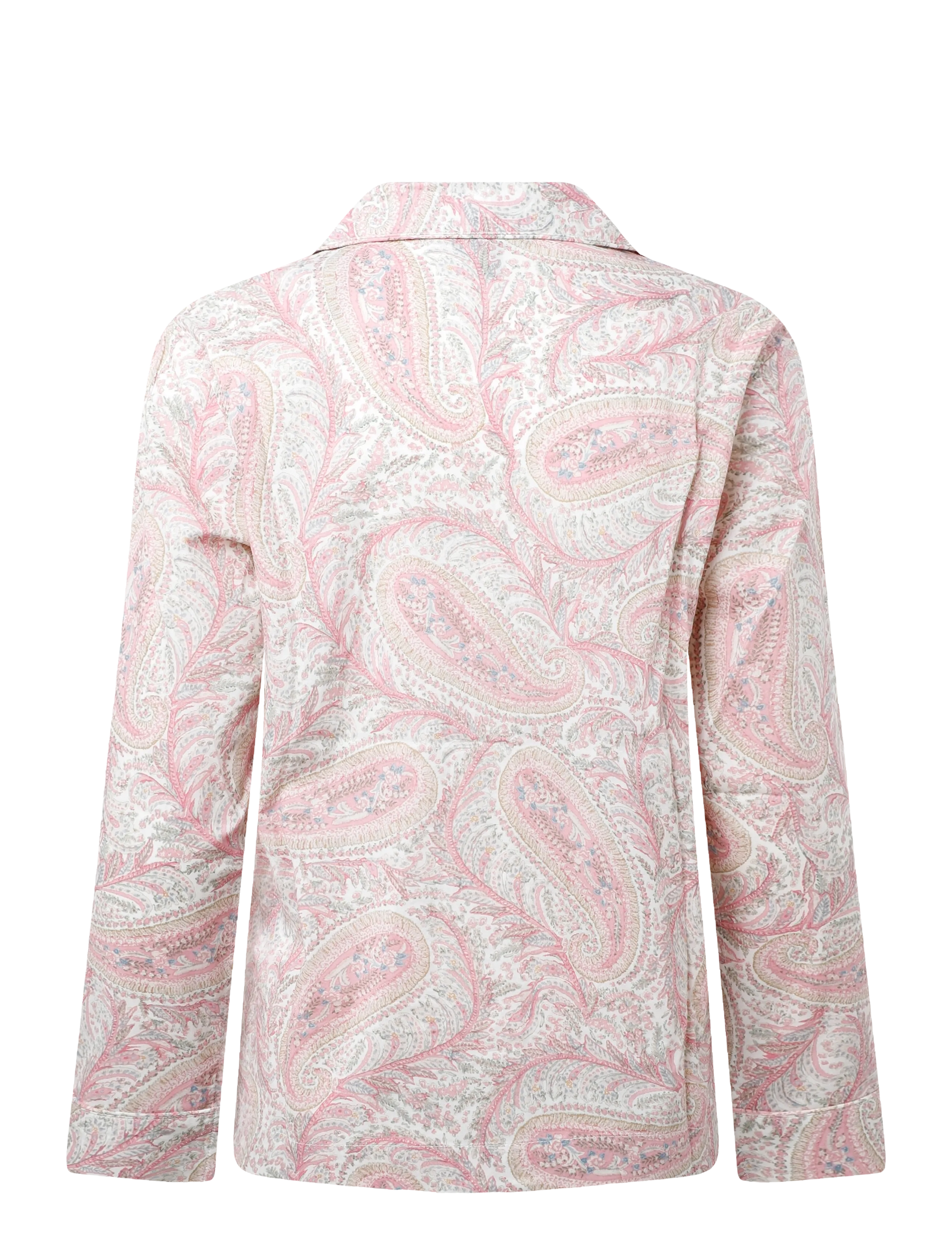 Lauren Ralph Lauren Homewear - LRL L/s notch collar long pant pj s - langärmlige hemden - ivory print - 1