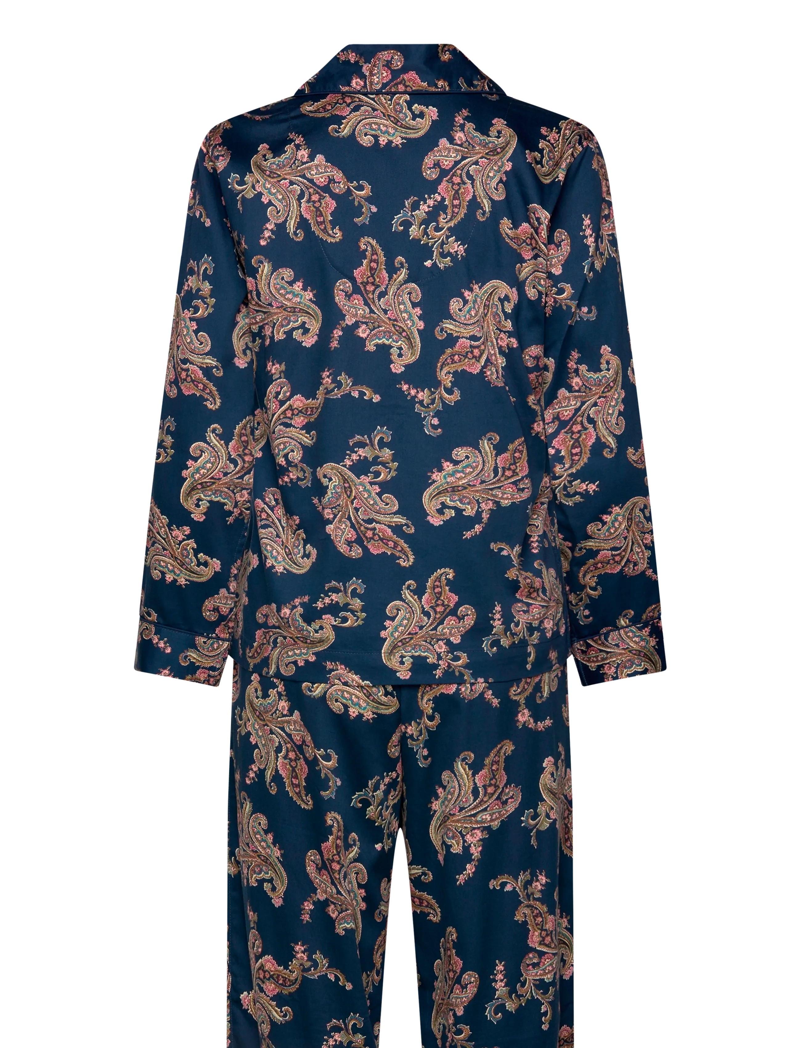 Lauren Ralph Lauren Homewear - LRL L/s notch collar long pant pj s - navy print - 2