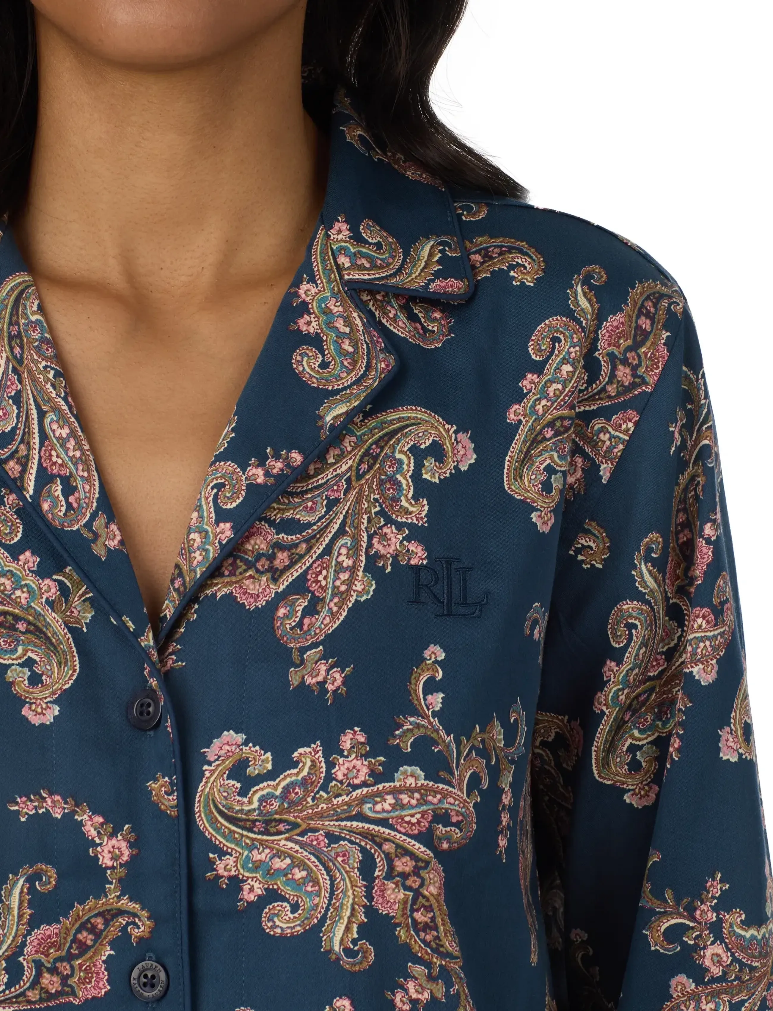 Lauren Ralph Lauren Homewear Lrl L/S Notch Collar Long Pant Pj pyjamas & nattlinnen dam – bild 3