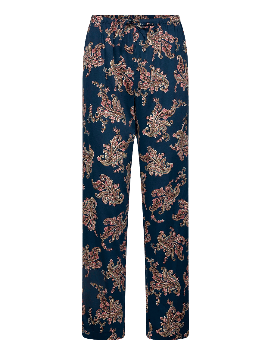 Lauren Ralph Lauren Homewear - LRL L/s notch collar long pant pj s - pyjamas - navy print - 3