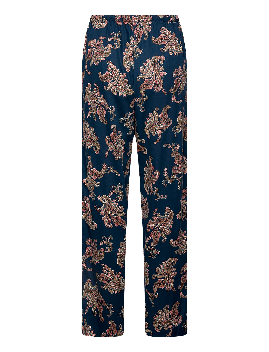 Lauren Ralph Lauren Homewear - LRL L/s notch collar long pant pj s - pyjamas - navy print - 4