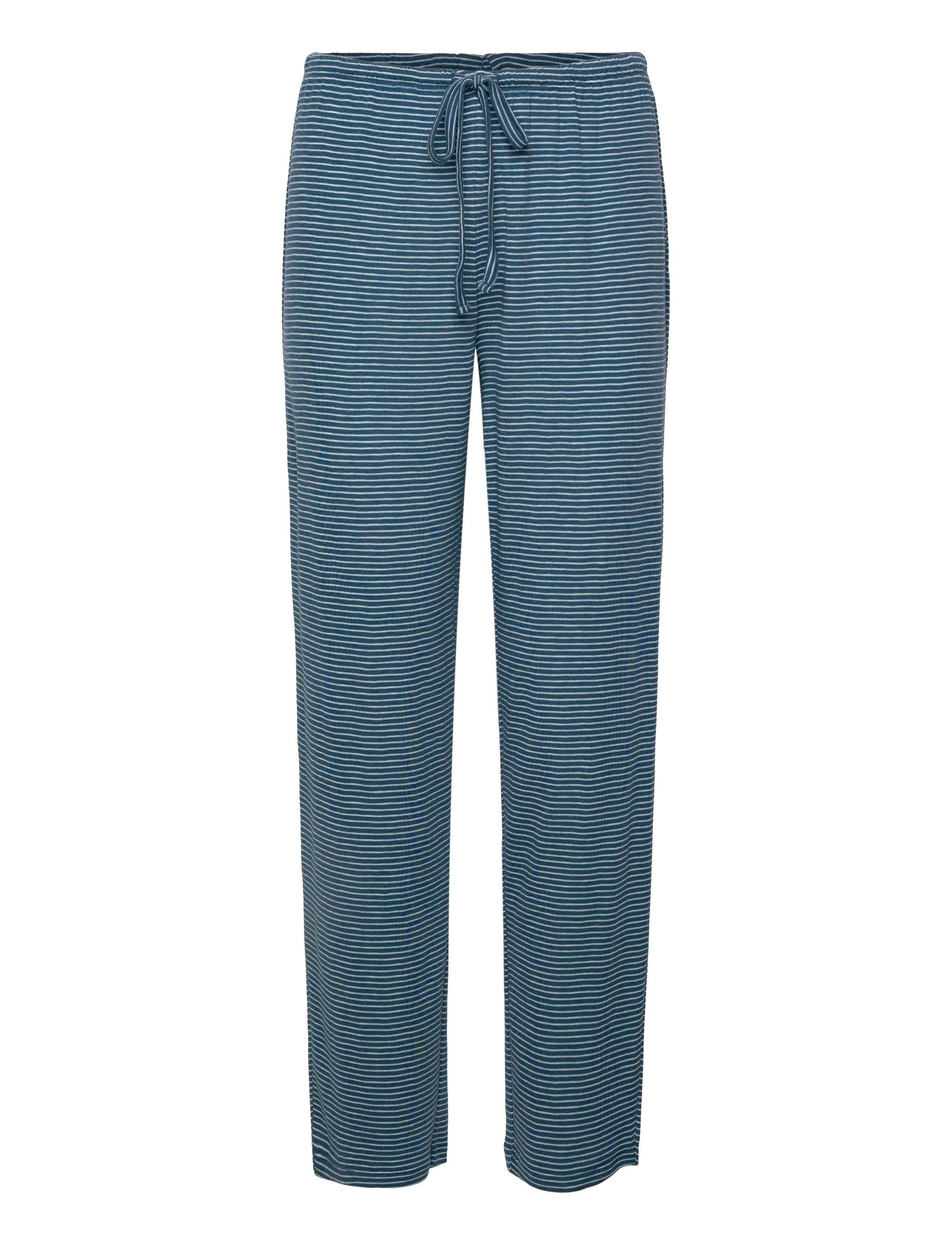 Lauren Ralph Lauren Homewear - LRL L/s lace button down ankle pant - blue stripe - 3