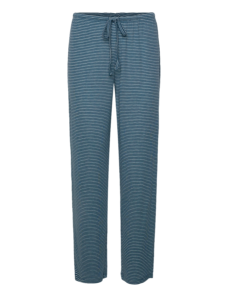 Lauren Ralph Lauren Homewear - LRL L/s lace button down ankle pant - blue stripe - 3