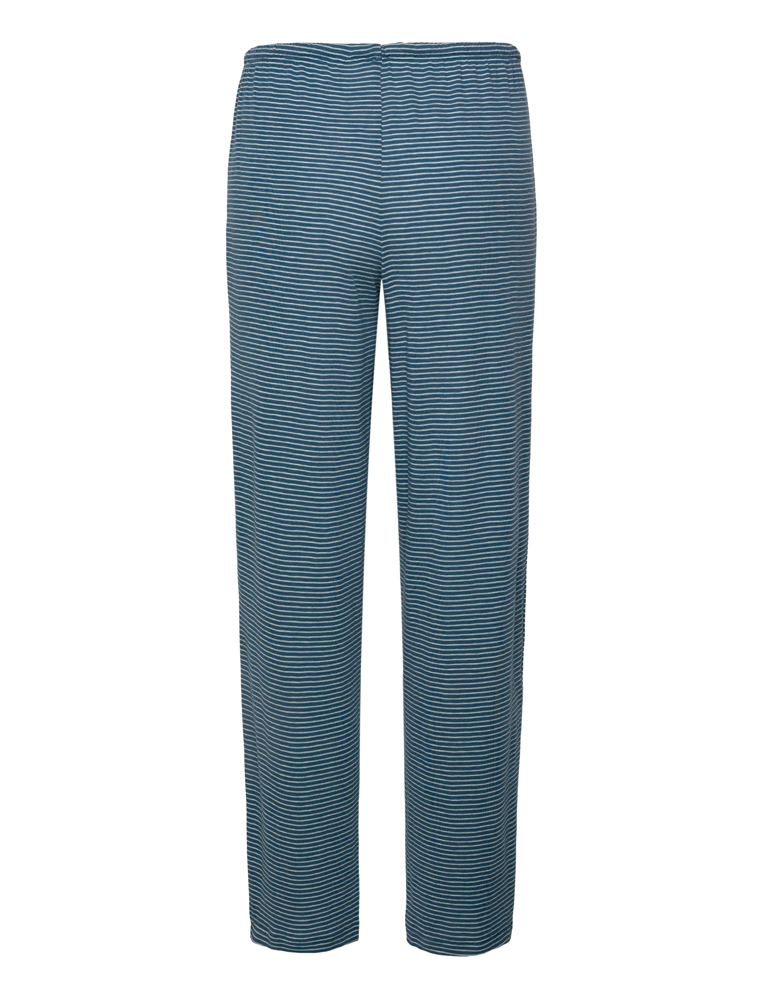 Lauren Ralph Lauren Homewear - LRL L/s lace button down ankle pant - blue stripe - 4