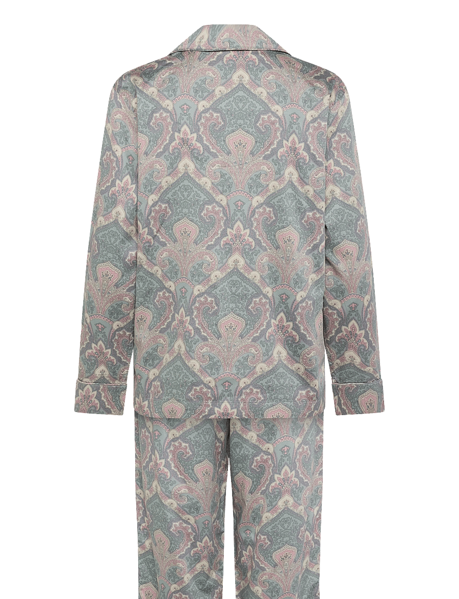 Lauren Ralph Lauren Homewear - LRL L/s notch collar long pant pj s - langärmlige hemden - multi paisley - 2
